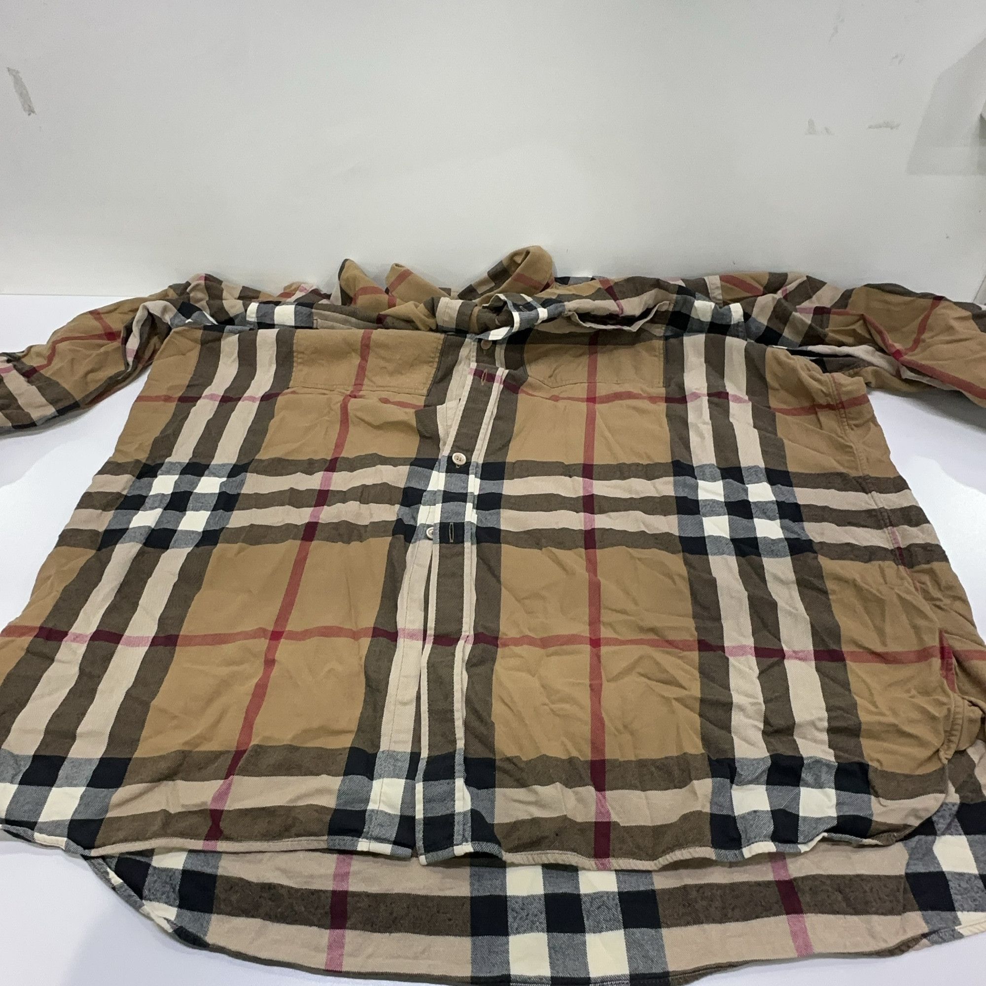 Burberry Burberry Check Flannel Button Up Shirt Size XL Size US XL / EU 56 / 4 - 9 Thumbnail