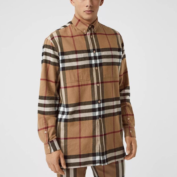 Burberry Burberry Check Flannel Button Up Shirt Size XL Size US XL / EU 56 / 4 - 15 Thumbnail