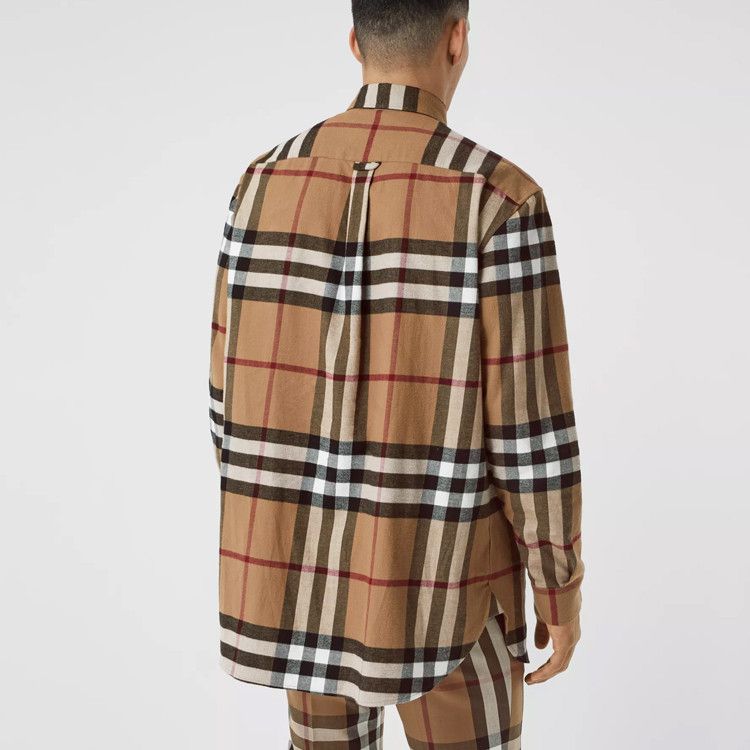 Burberry Burberry Check Flannel Button Up Shirt Size XL Size US XL / EU 56 / 4 - 16 Thumbnail