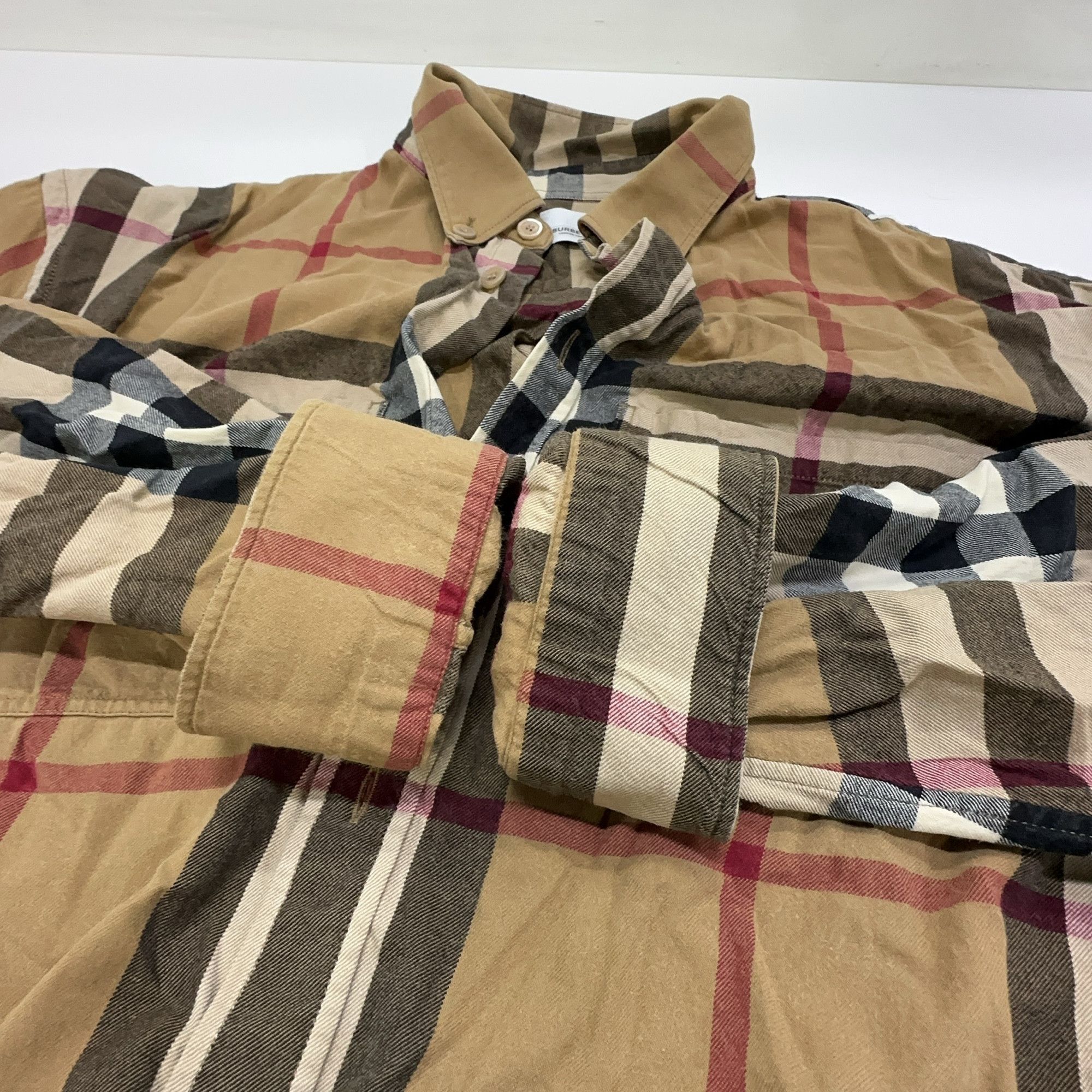 Burberry Burberry Check Flannel Button Up Shirt Size XL Size US XL / EU 56 / 4 - 6 Thumbnail
