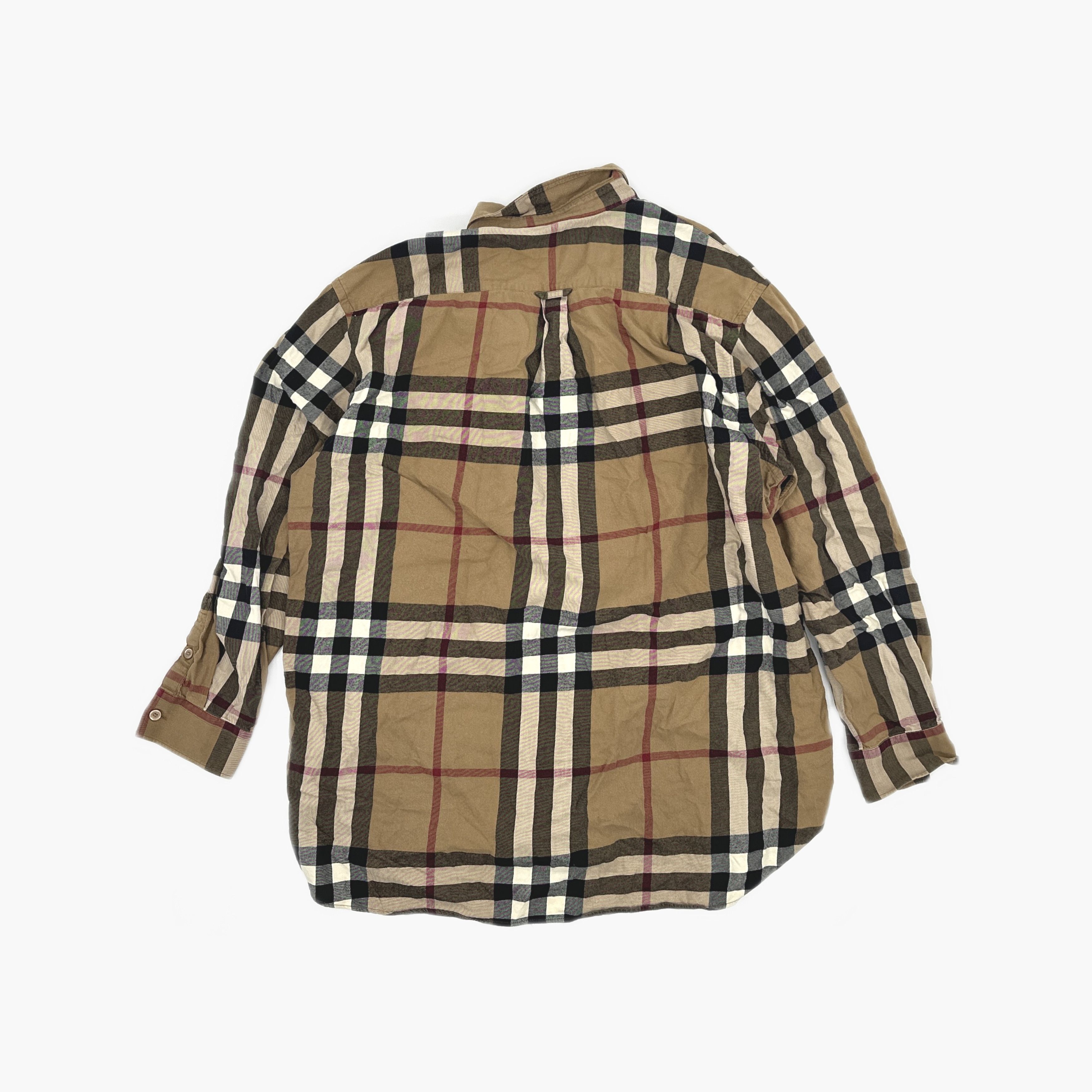 Burberry Burberry Check Flannel Button Up Shirt Size XL Size US XL / EU 56 / 4 - 2 Thumbnail