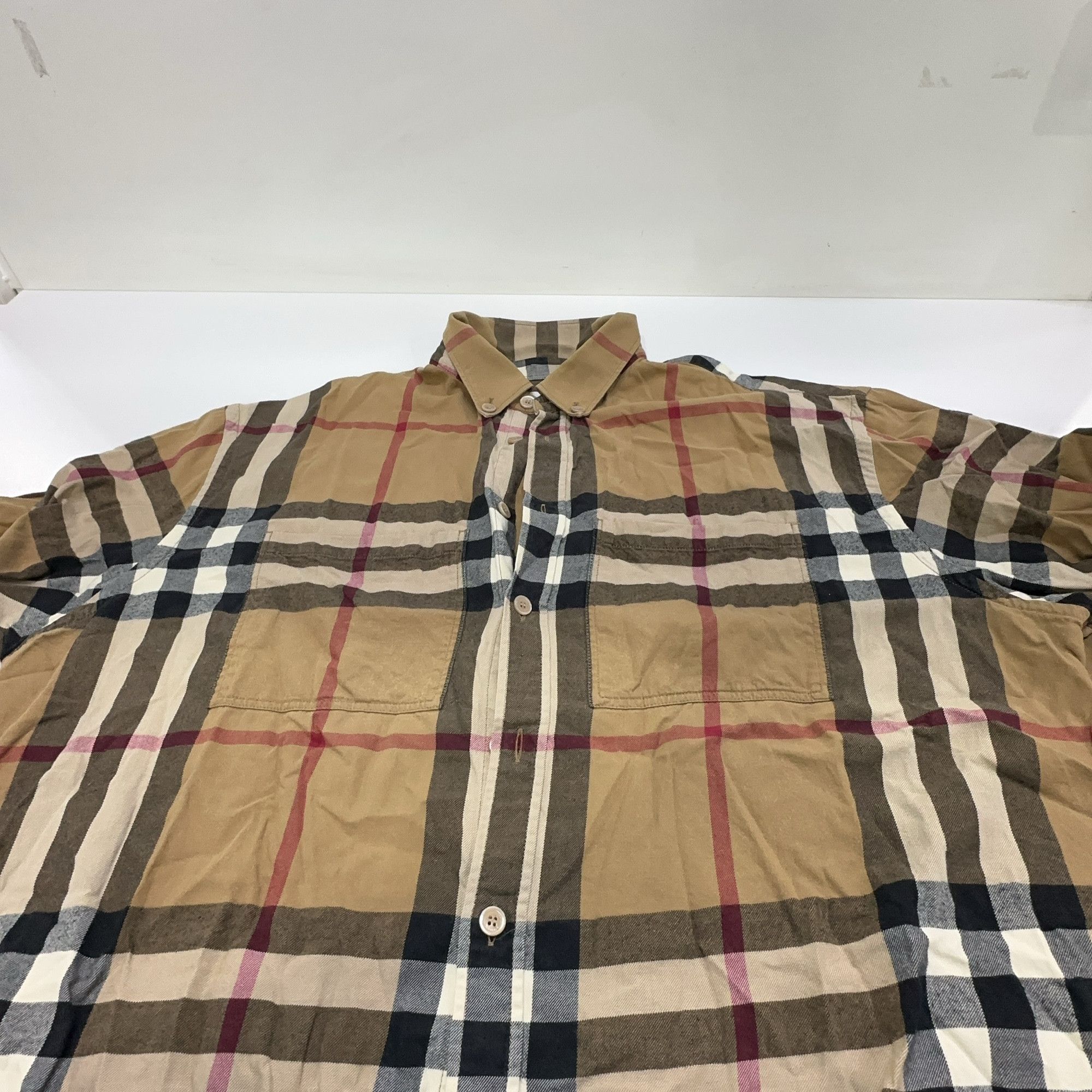 Burberry Burberry Check Flannel Button Up Shirt Size XL Size US XL / EU 56 / 4 - 8 Thumbnail