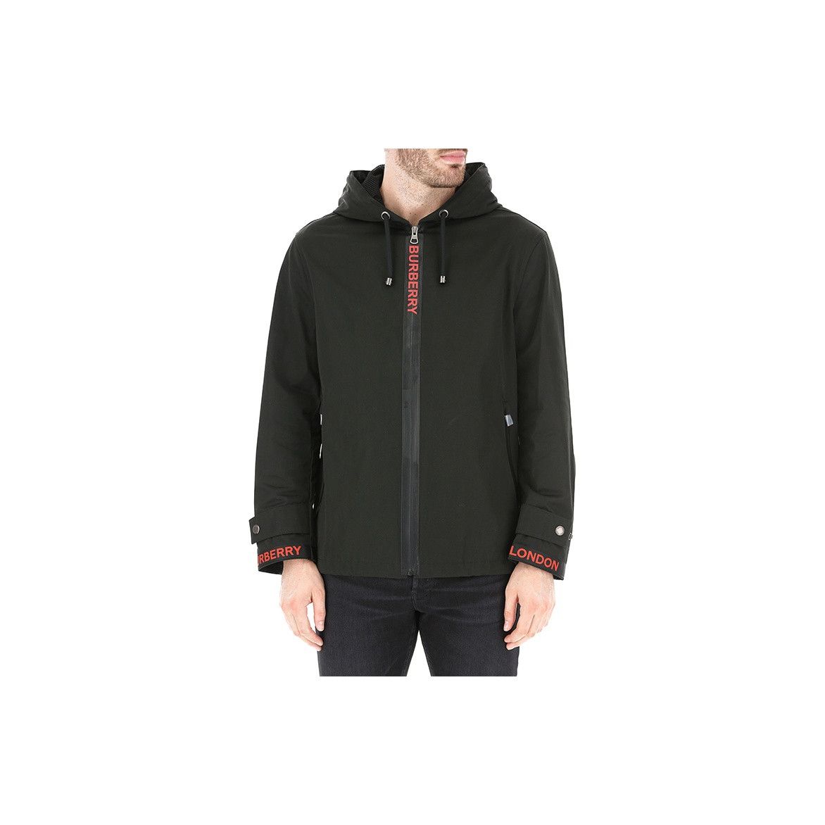 Burberry Burberry Logo Hooded Zip Jacket Size S Size US S / EU 44-46 / 1 - 15 Thumbnail