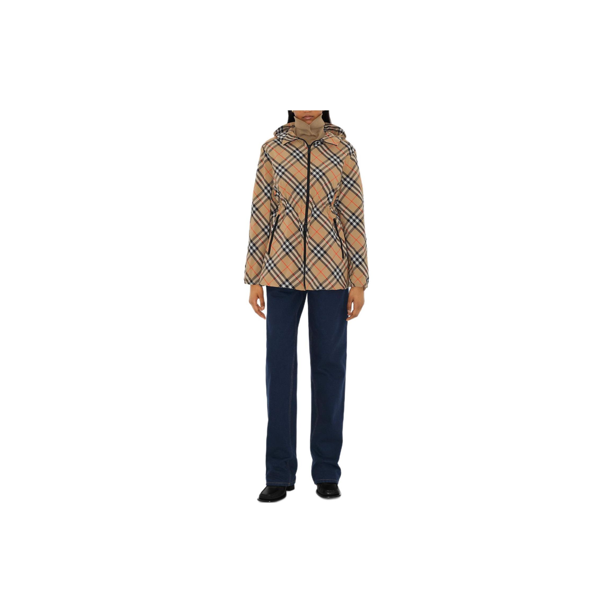 Burberry Burberry Check Hooded Jacket Size XXS Size XXS / US 00 / IT 34 - 16 Thumbnail