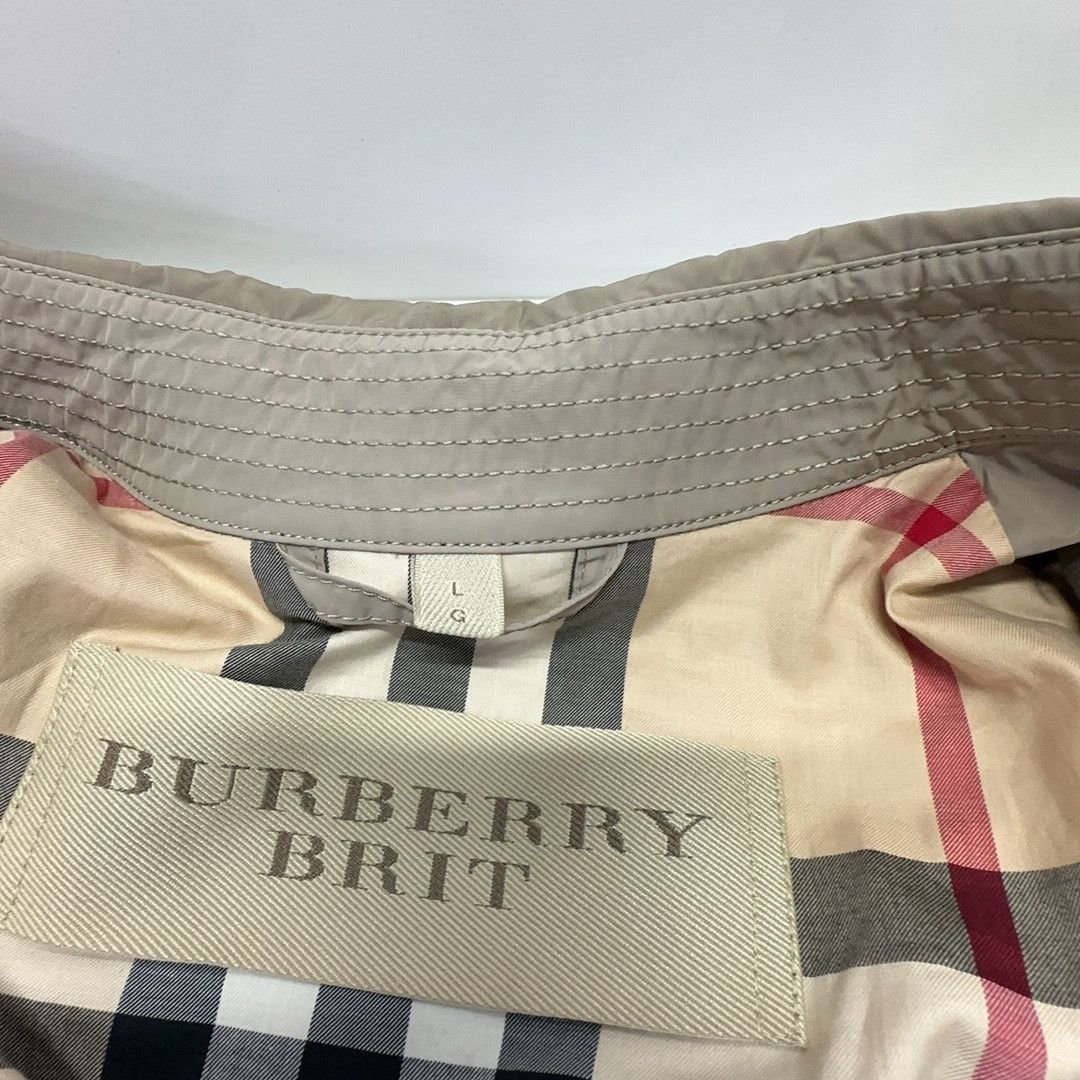Burberry Burberry Brit Beige Trench Coat Size L Size L / US 10 / IT 46 - 3 Thumbnail
