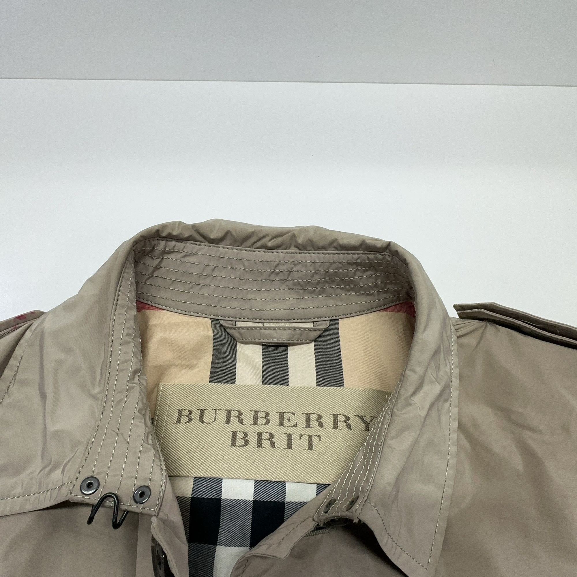 Burberry Burberry Brit Beige Trench Coat Size L Size L / US 10 / IT 46 - 6 Thumbnail