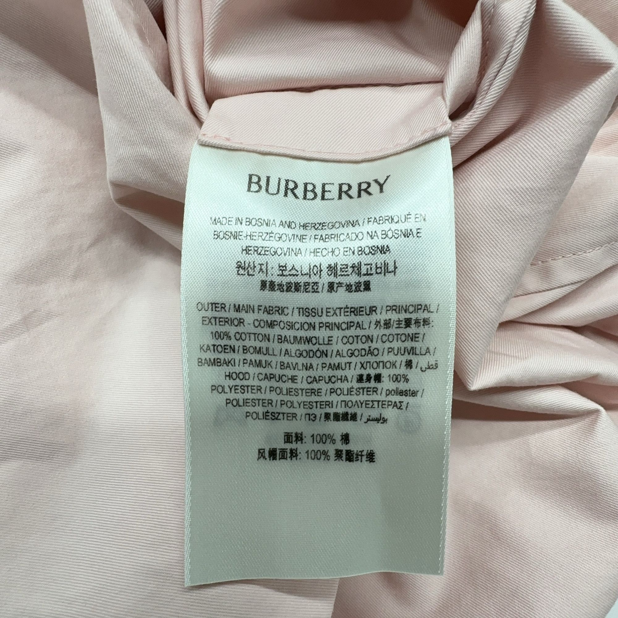 Burberry Burberry Pink Plaid Hood Cotton Jacket Size M Size M / US 6-8 / IT 42-44 - 5 Thumbnail
