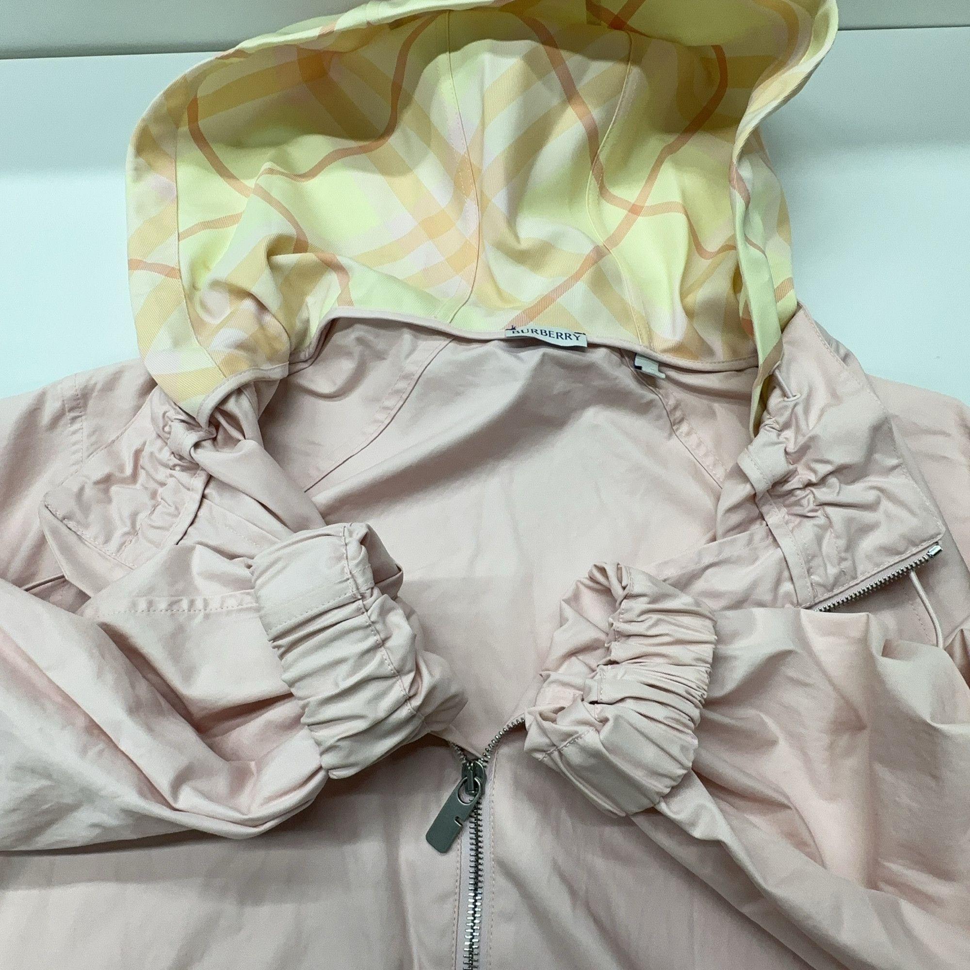 Burberry Burberry Pink Plaid Hood Cotton Jacket Size M Size M / US 6-8 / IT 42-44 - 10 Thumbnail