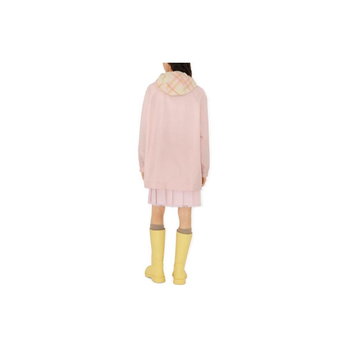 Burberry Burberry Pink Plaid Hood Cotton Jacket Size M Size M / US 6-8 / IT 42-44 - 14 Thumbnail