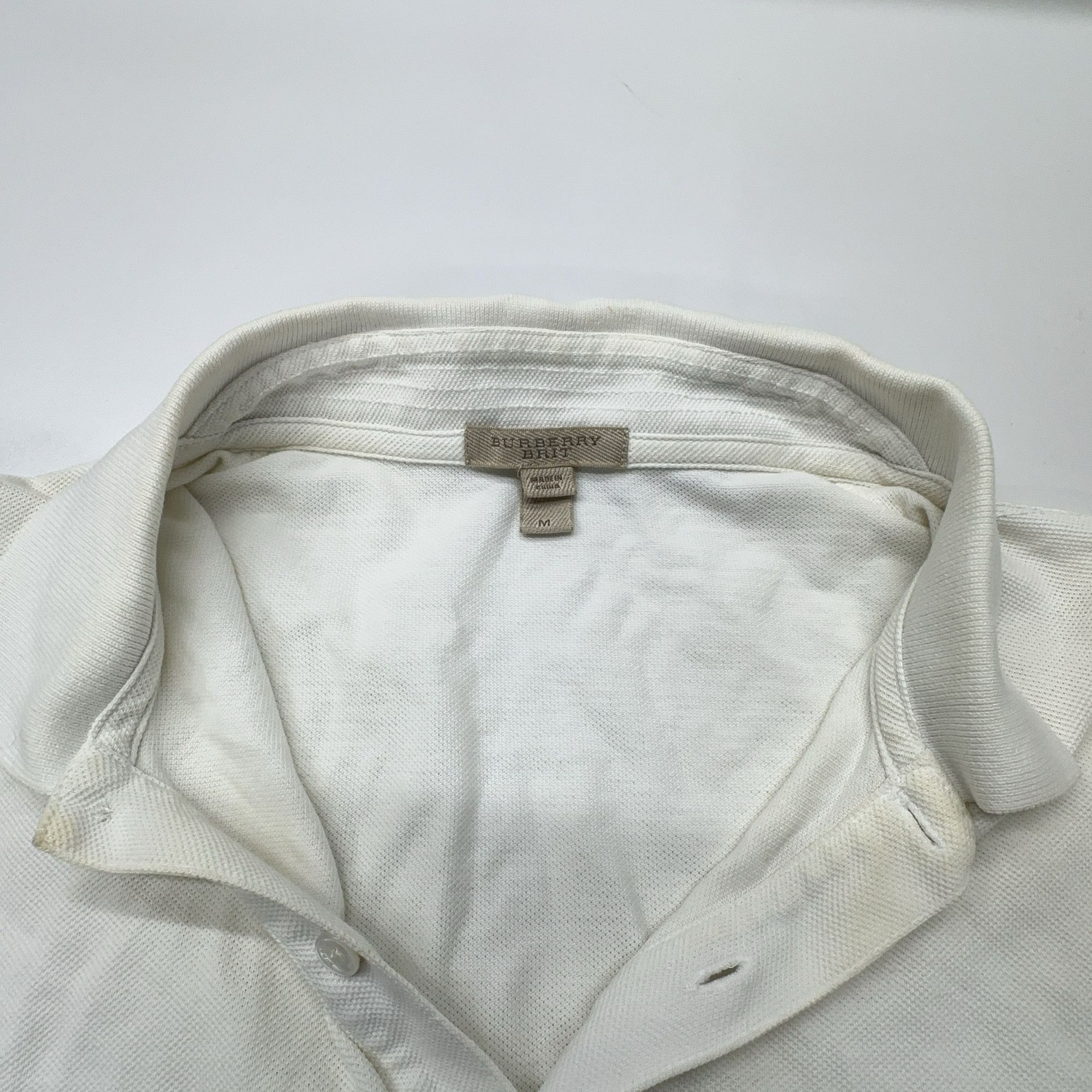 Burberry Burberry Brit Cotton Logo Polo Shirt Size M Size US M / EU 48-50 / 2 - 6 Thumbnail