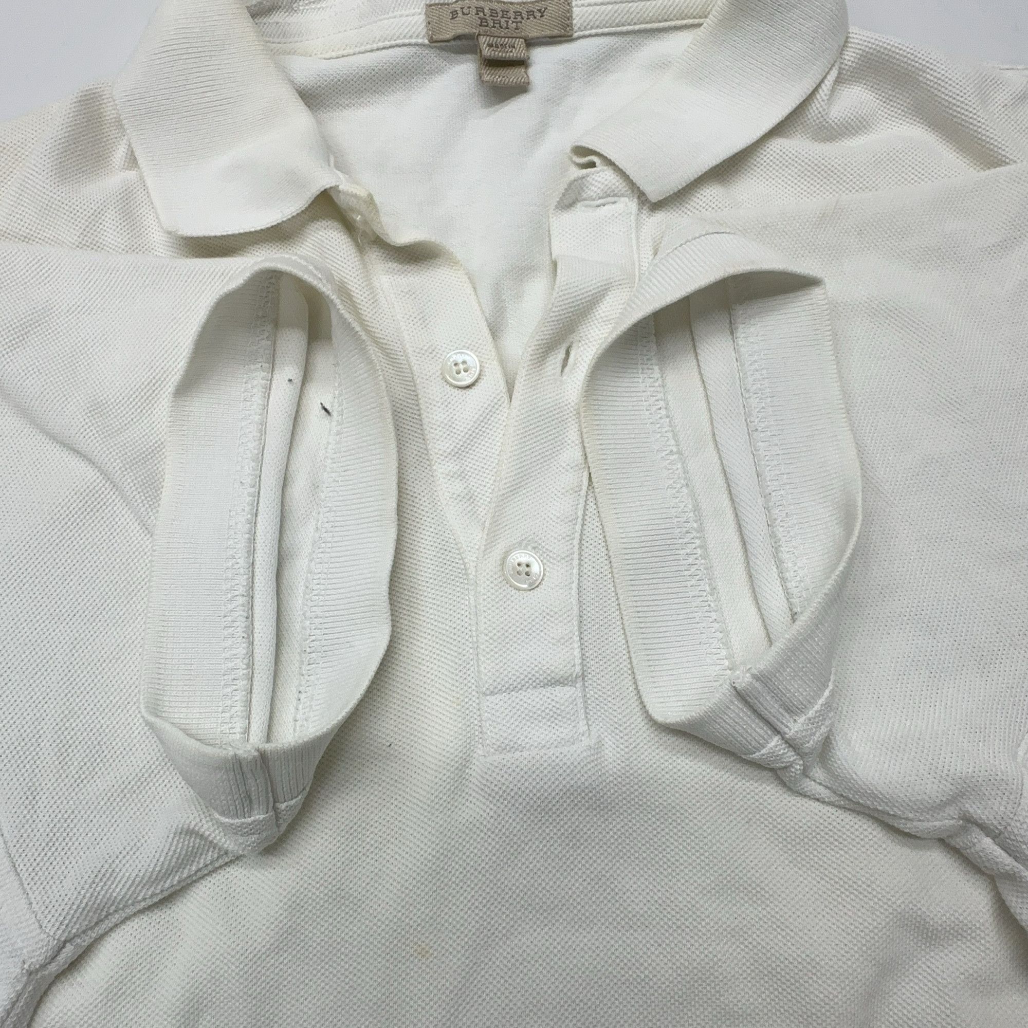 Burberry Burberry Brit Cotton Logo Polo Shirt Size M Size US M / EU 48-50 / 2 - 11 Thumbnail