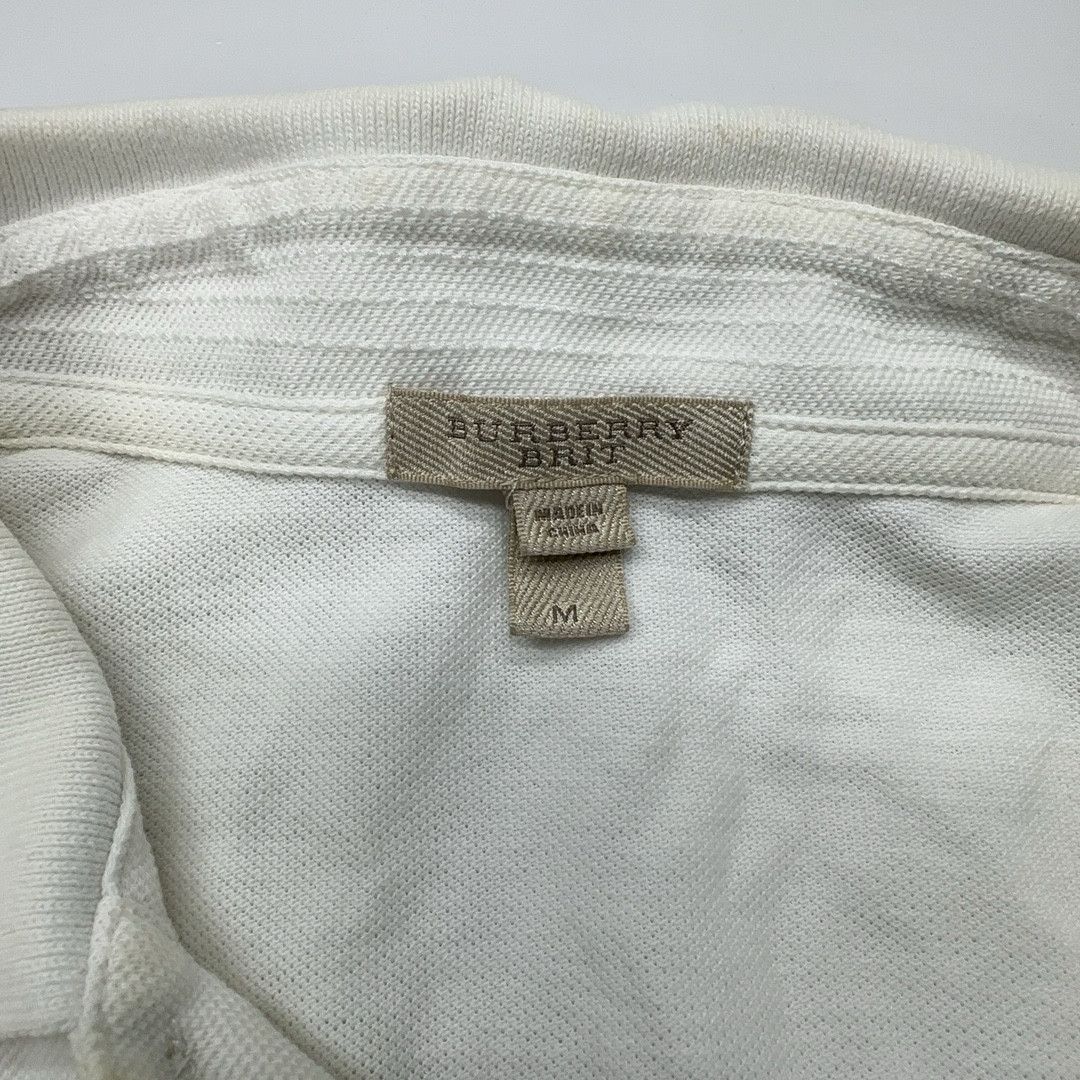 Burberry Burberry Brit Cotton Logo Polo Shirt Size M Size US M / EU 48-50 / 2 - 5 Thumbnail
