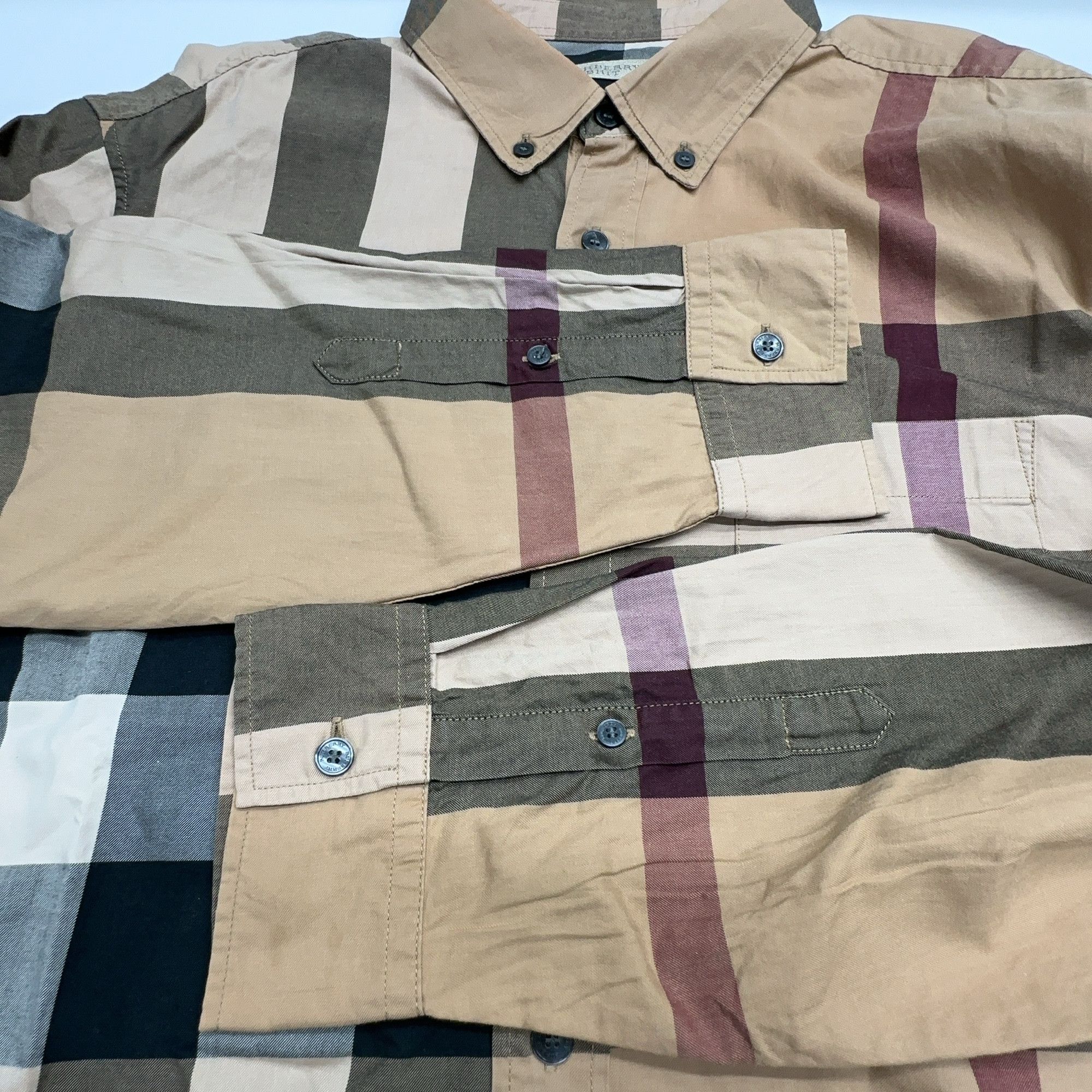 Burberry Burberry Check Button Up Shirt XL Size US XL / EU 56 / 4 - 5 Thumbnail