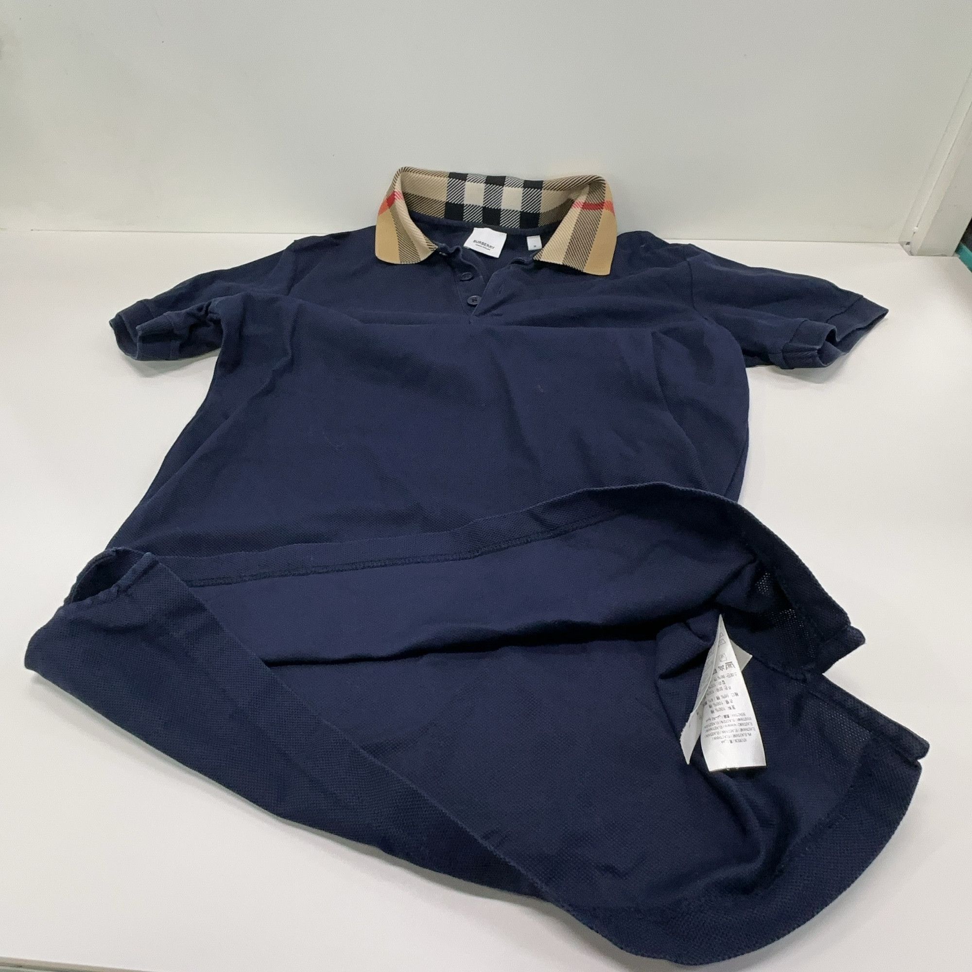 Burberry Burberry Check Collar Polo Size M Size US M / EU 48-50 / 2 - 6 Thumbnail