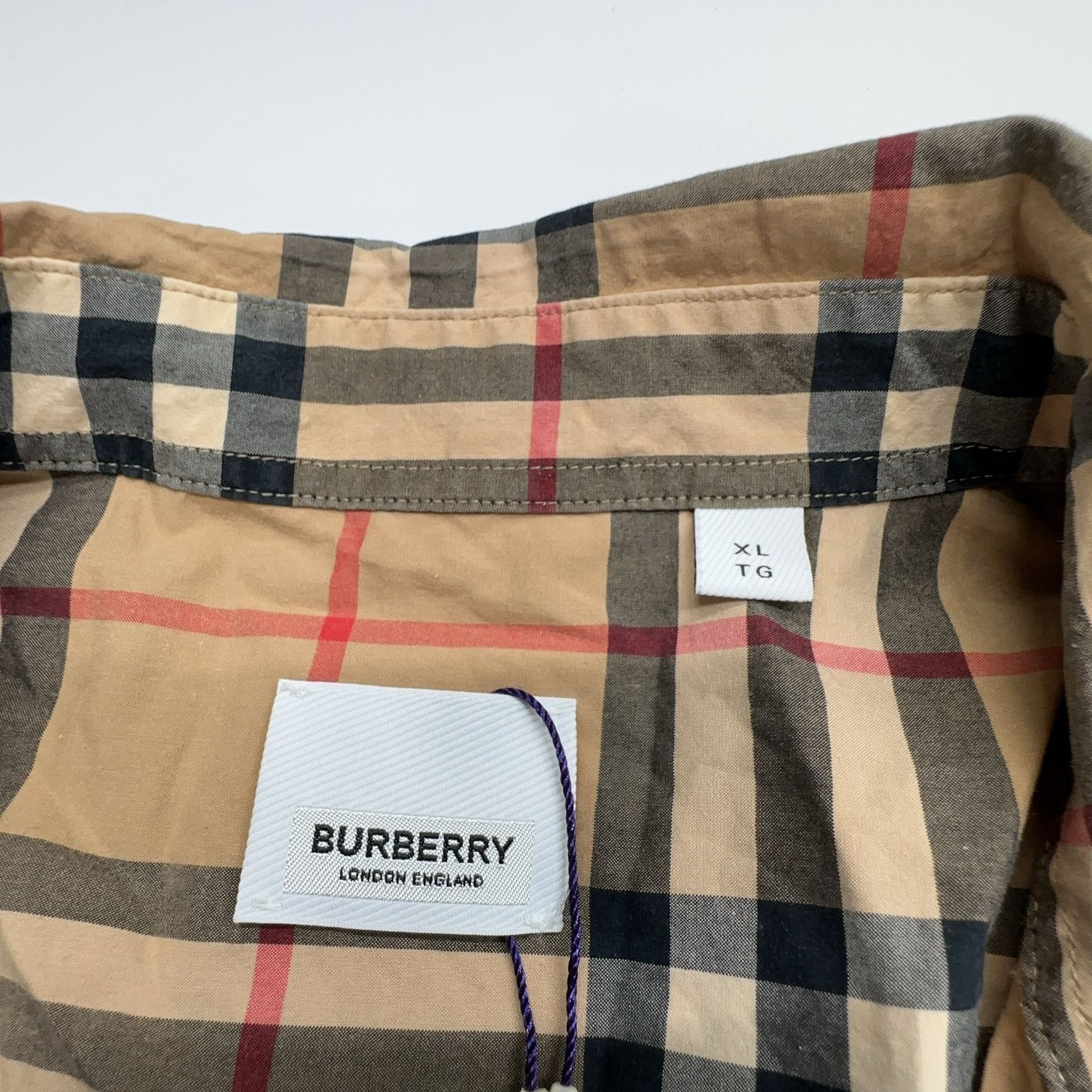 Burberry Burberry Vintage Check Button Up Shirt Size XL Size US XL / EU 56 / 4 - 3 Thumbnail