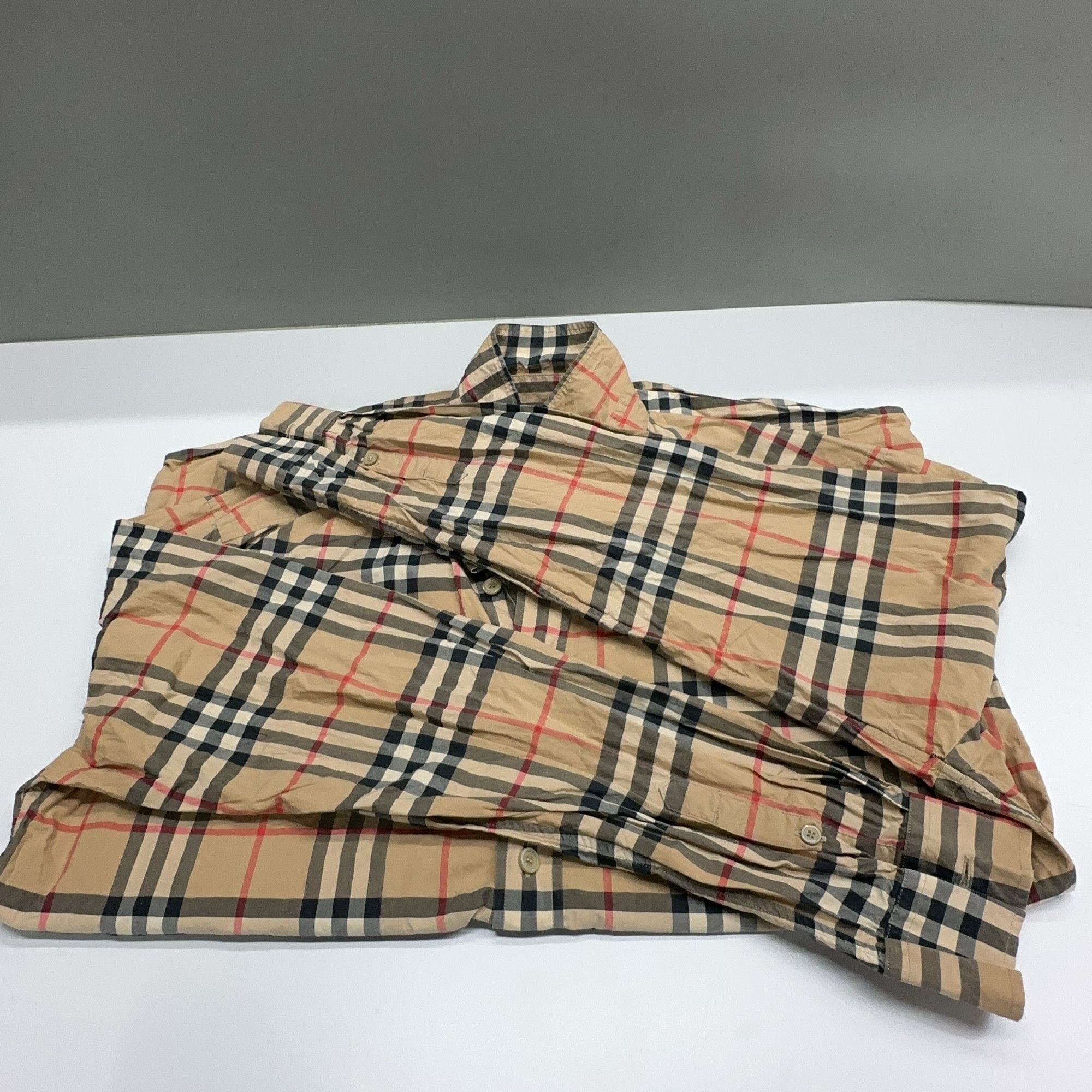 Burberry Burberry Vintage Check Button Up Shirt Size XL Size US XL / EU 56 / 4 - 7 Thumbnail