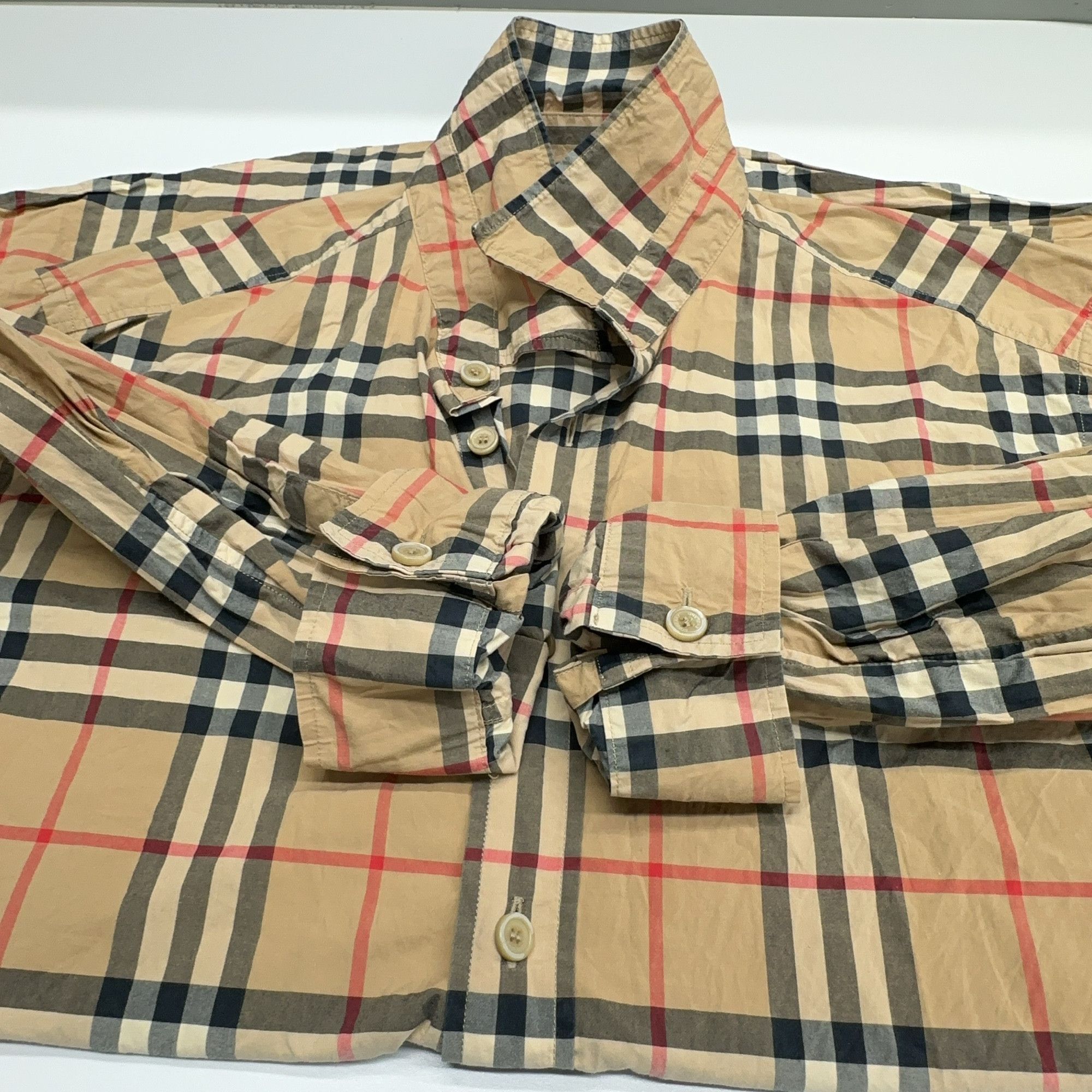 Burberry Burberry Vintage Check Button Up Shirt Size XL Size US XL / EU 56 / 4 - 8 Thumbnail