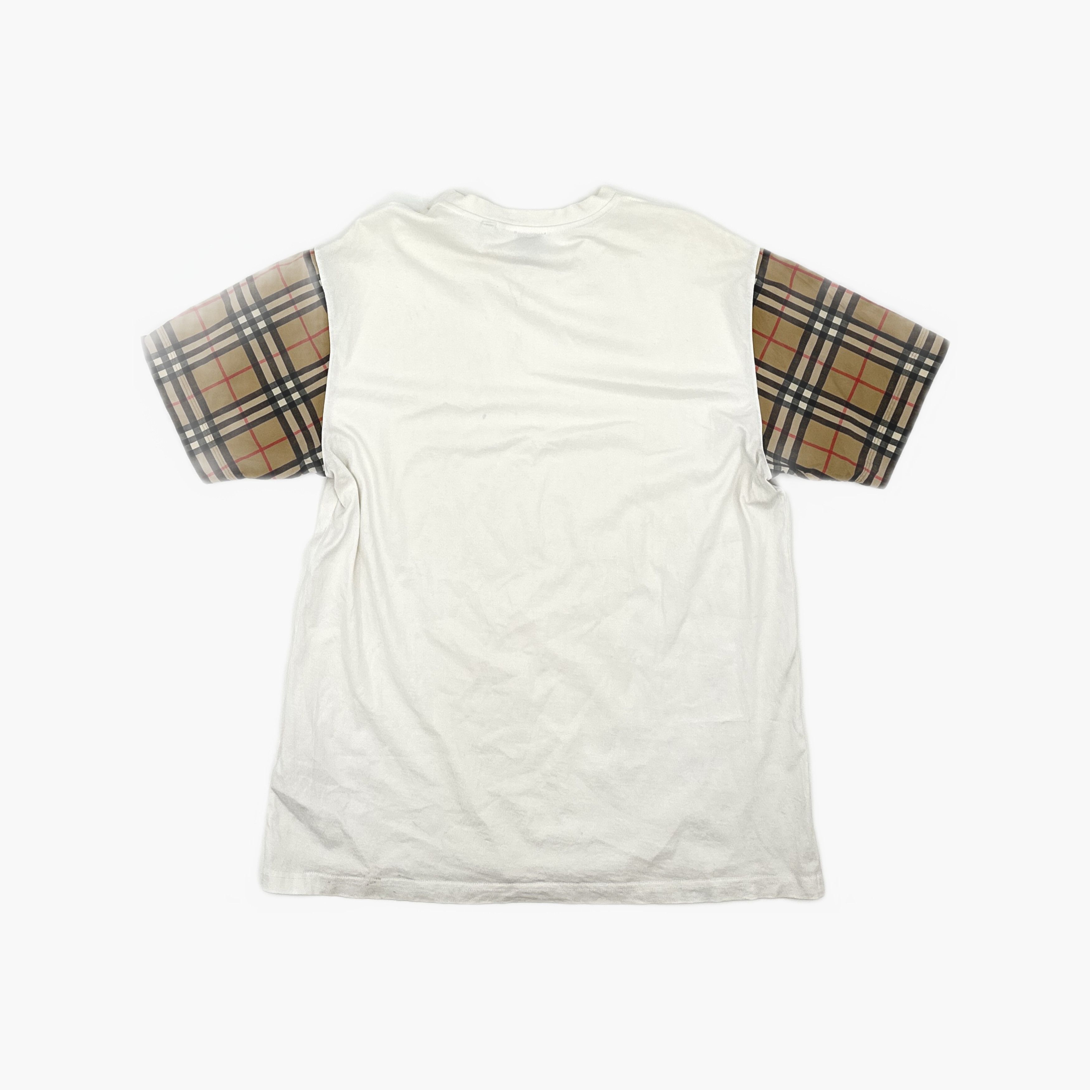 Burberry Burberry Check Sleeve T-Shirt Size M Size M / US 6-8 / IT 42-44 - 2 Thumbnail