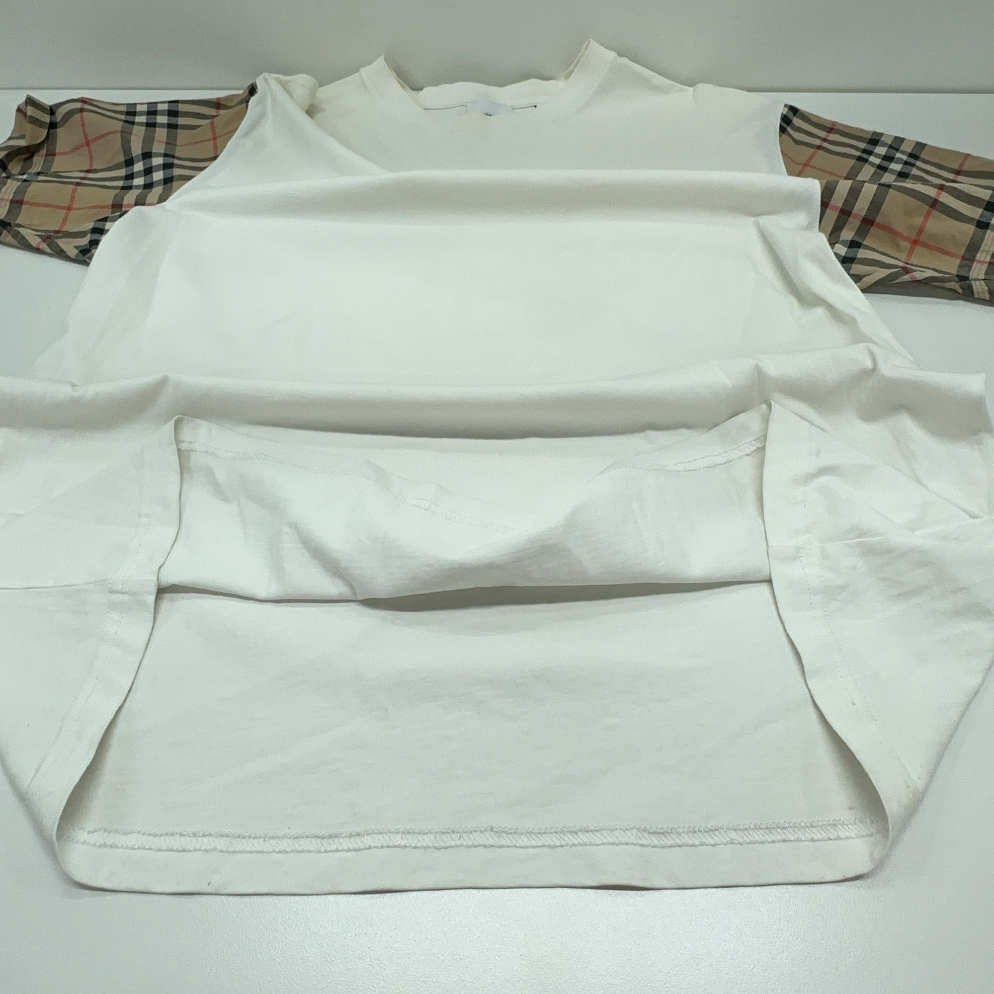 Burberry Burberry Check Sleeve T-Shirt Size M Size M / US 6-8 / IT 42-44 - 6 Thumbnail