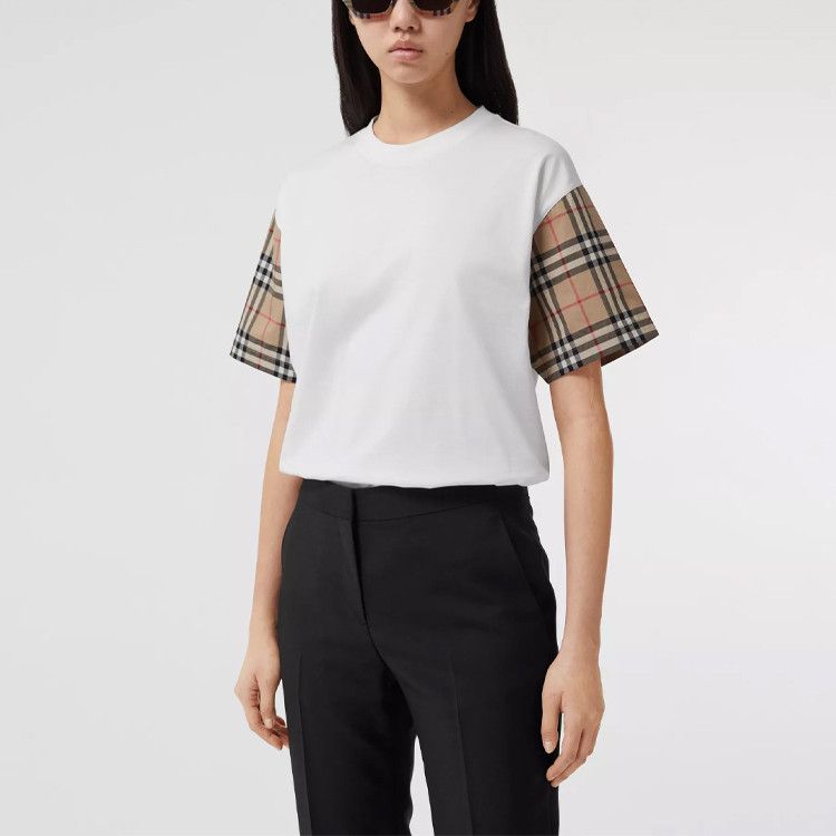 Burberry Burberry Check Sleeve T-Shirt Size M Size M / US 6-8 / IT 42-44 - 13 Thumbnail