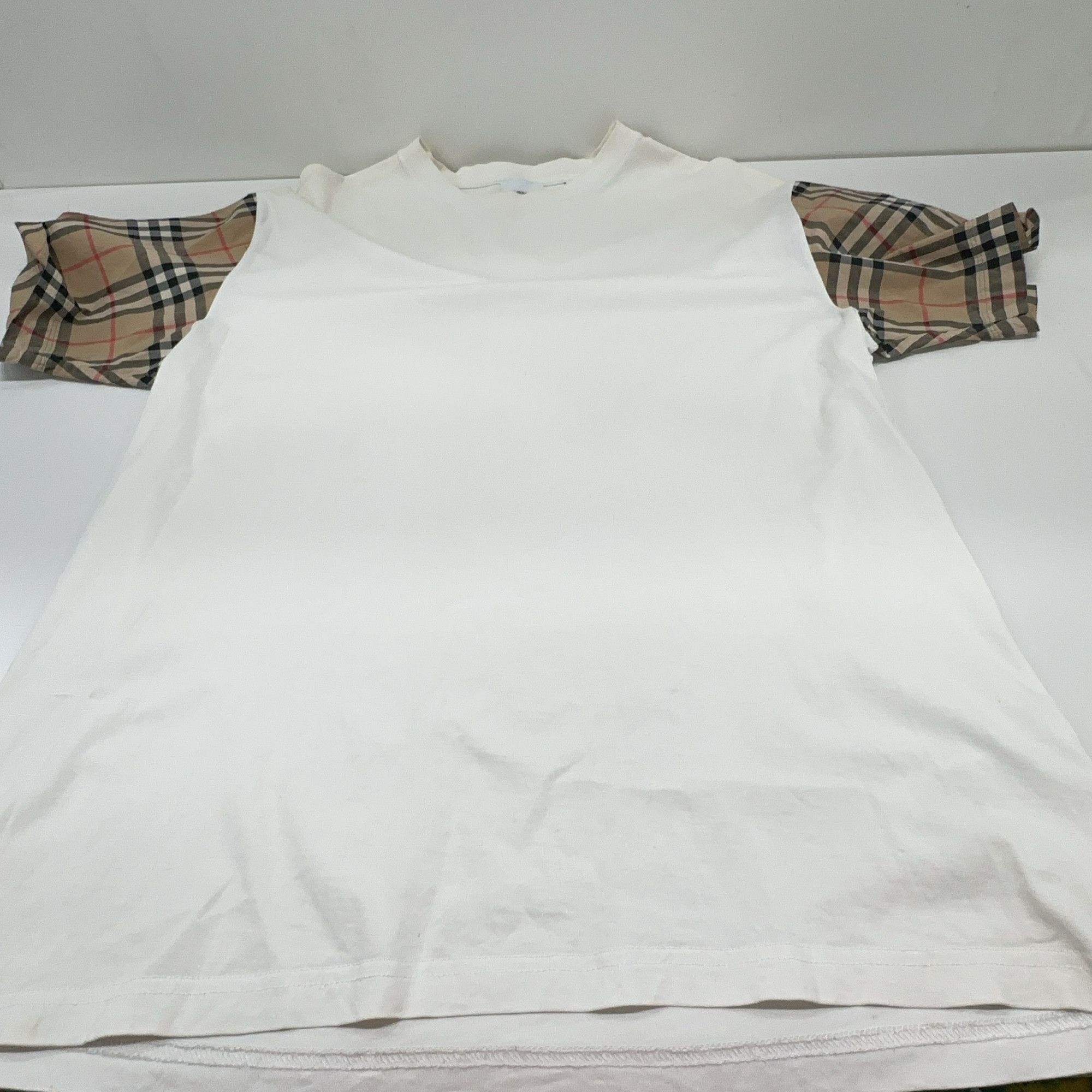 Burberry Burberry Check Sleeve T-Shirt Size M Size M / US 6-8 / IT 42-44 - 11 Thumbnail