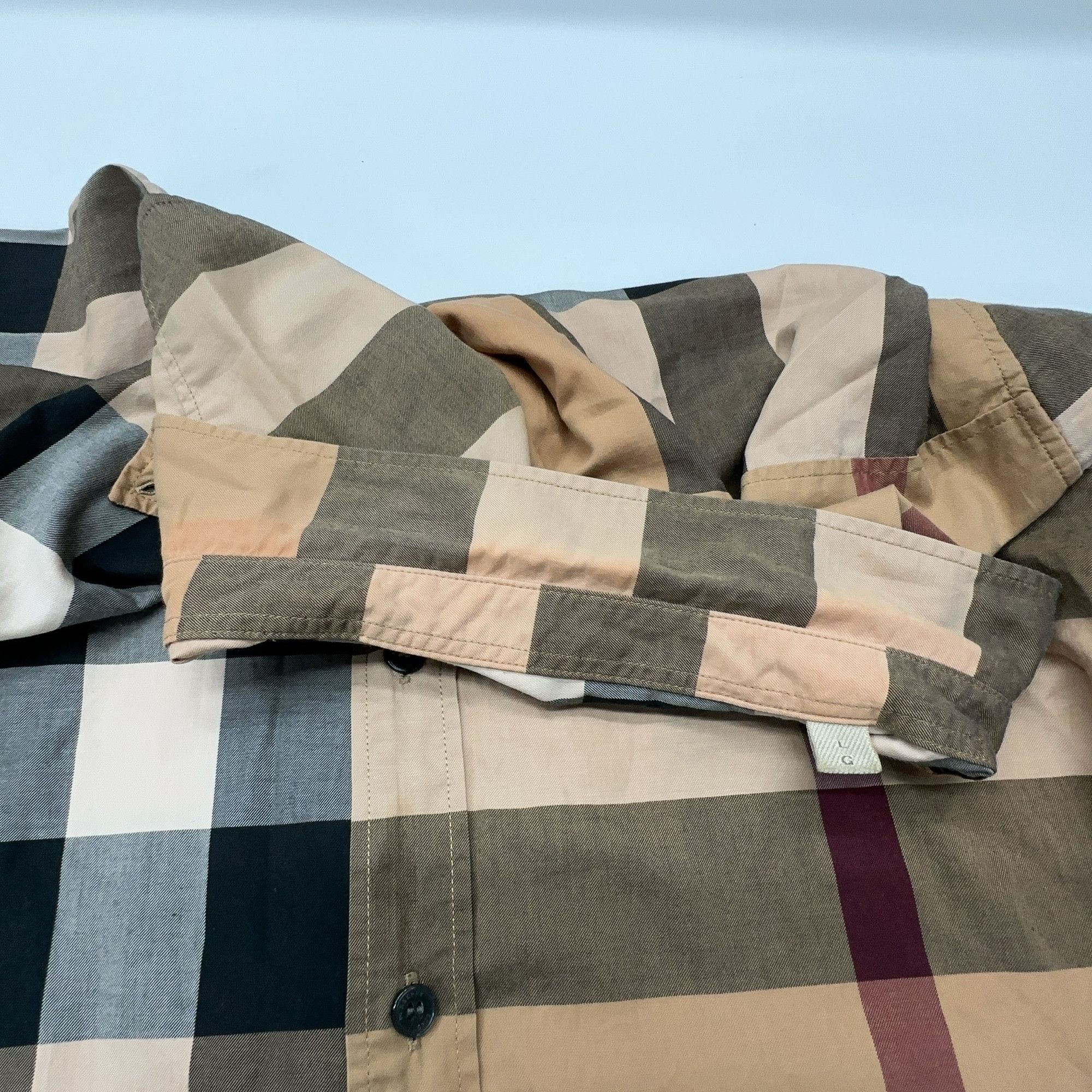 Burberry Burberry Brit Check Long Sleeve Shirt Size L Size US L / EU 52-54 / 3 - 5 Thumbnail