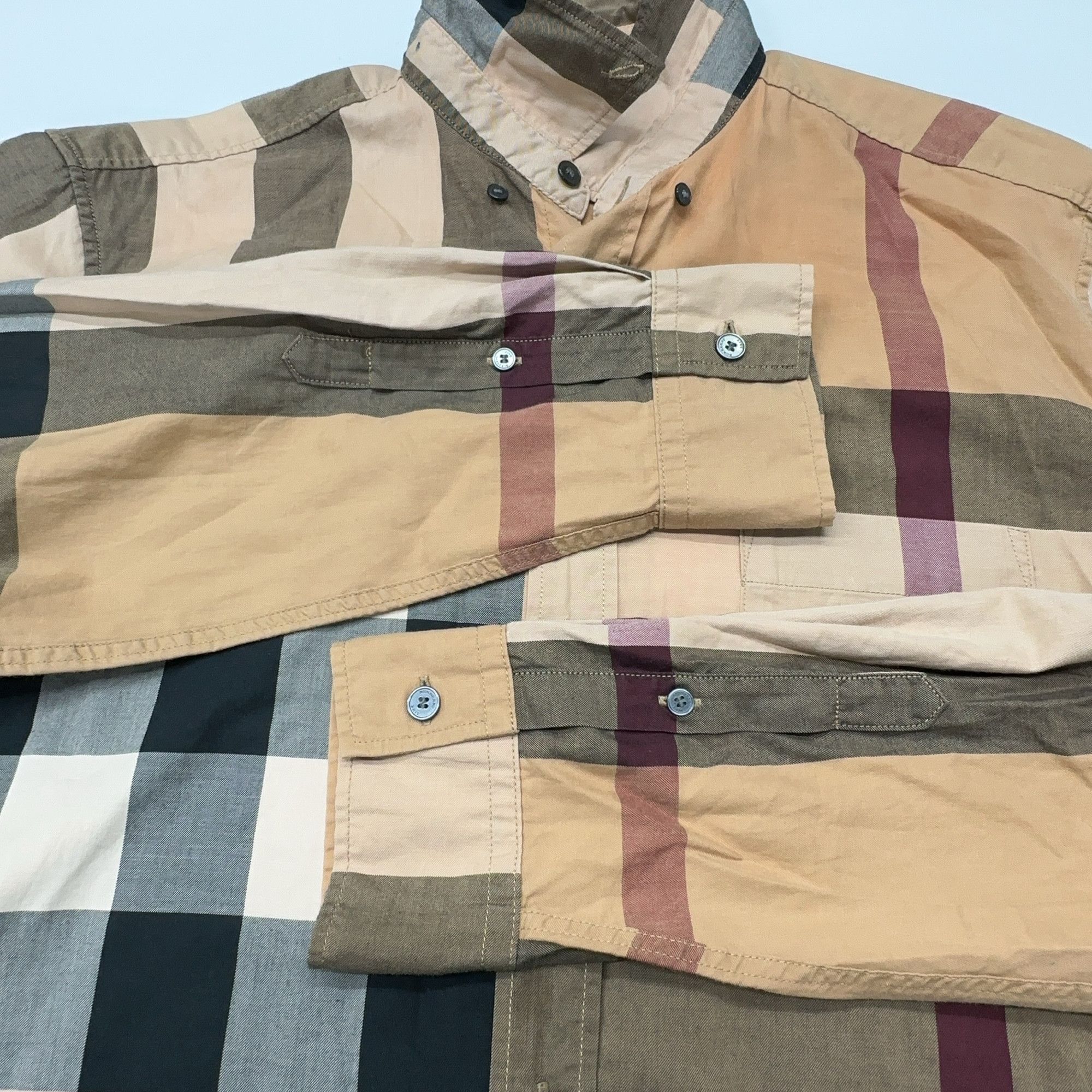 Burberry Burberry Brit Check Long Sleeve Shirt Size L Size US L / EU 52-54 / 3 - 6 Thumbnail