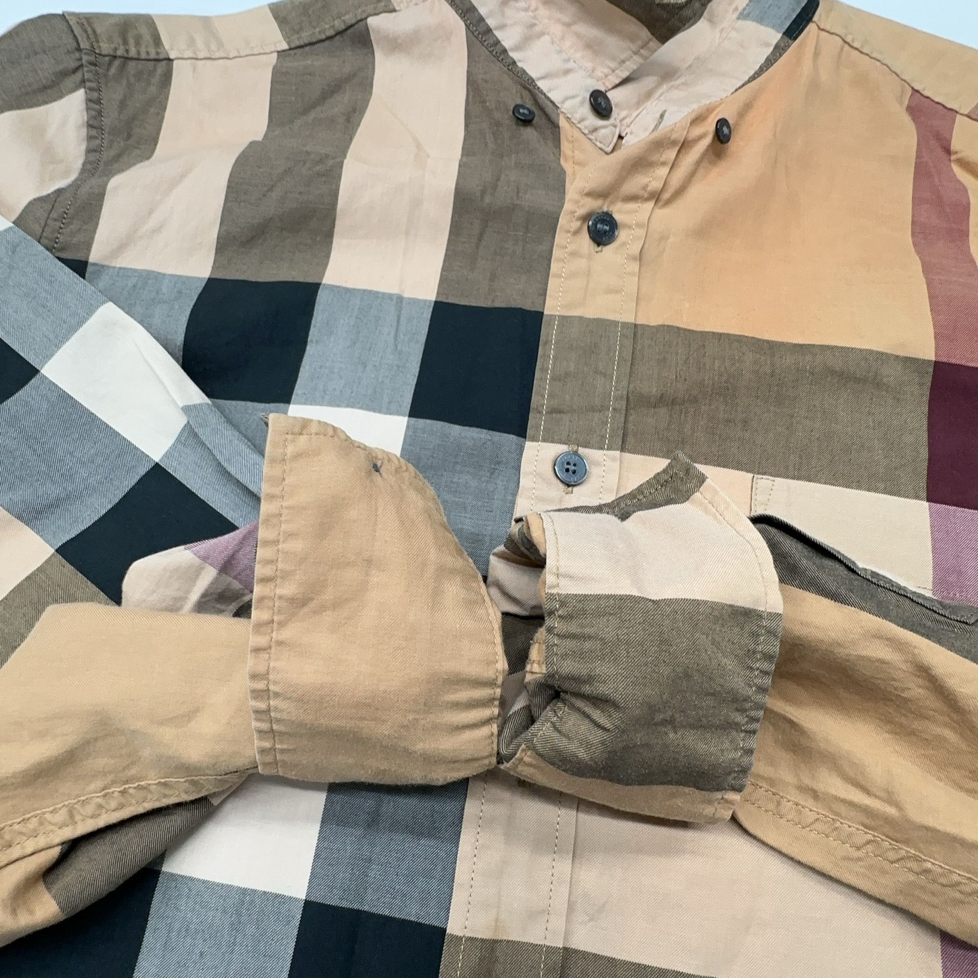 Burberry Burberry Brit Check Long Sleeve Shirt Size L Size US L / EU 52-54 / 3 - 7 Thumbnail