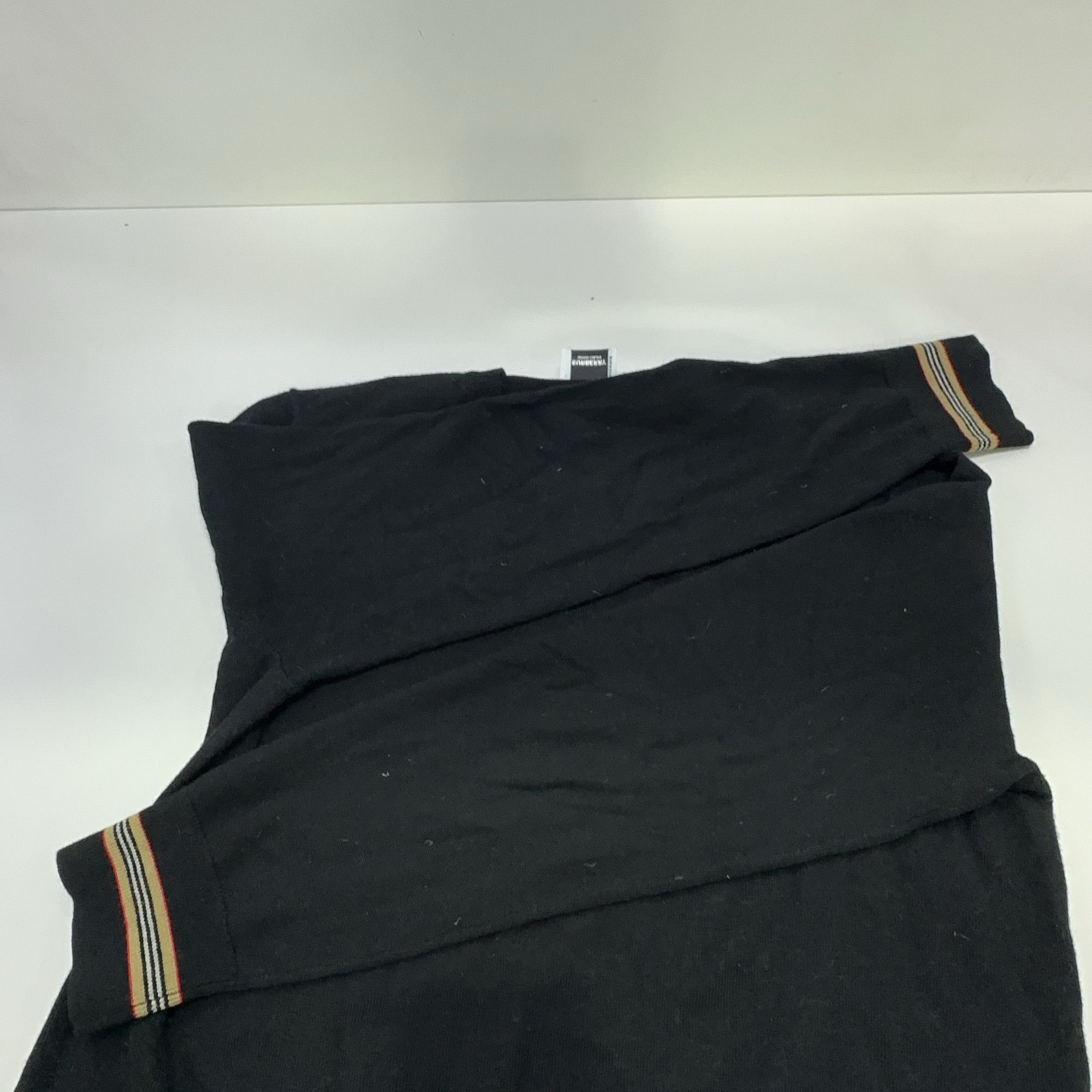 Burberry Burberry Iconic Stripe Trim Wool Sweater Size L Size US L / EU 52-54 / 3 - 9 Thumbnail