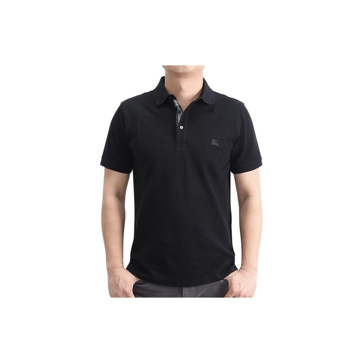 Burberry Burberry Black Logo Polo Shirt Size M Size US M / EU 48-50 / 2 - 11 Thumbnail
