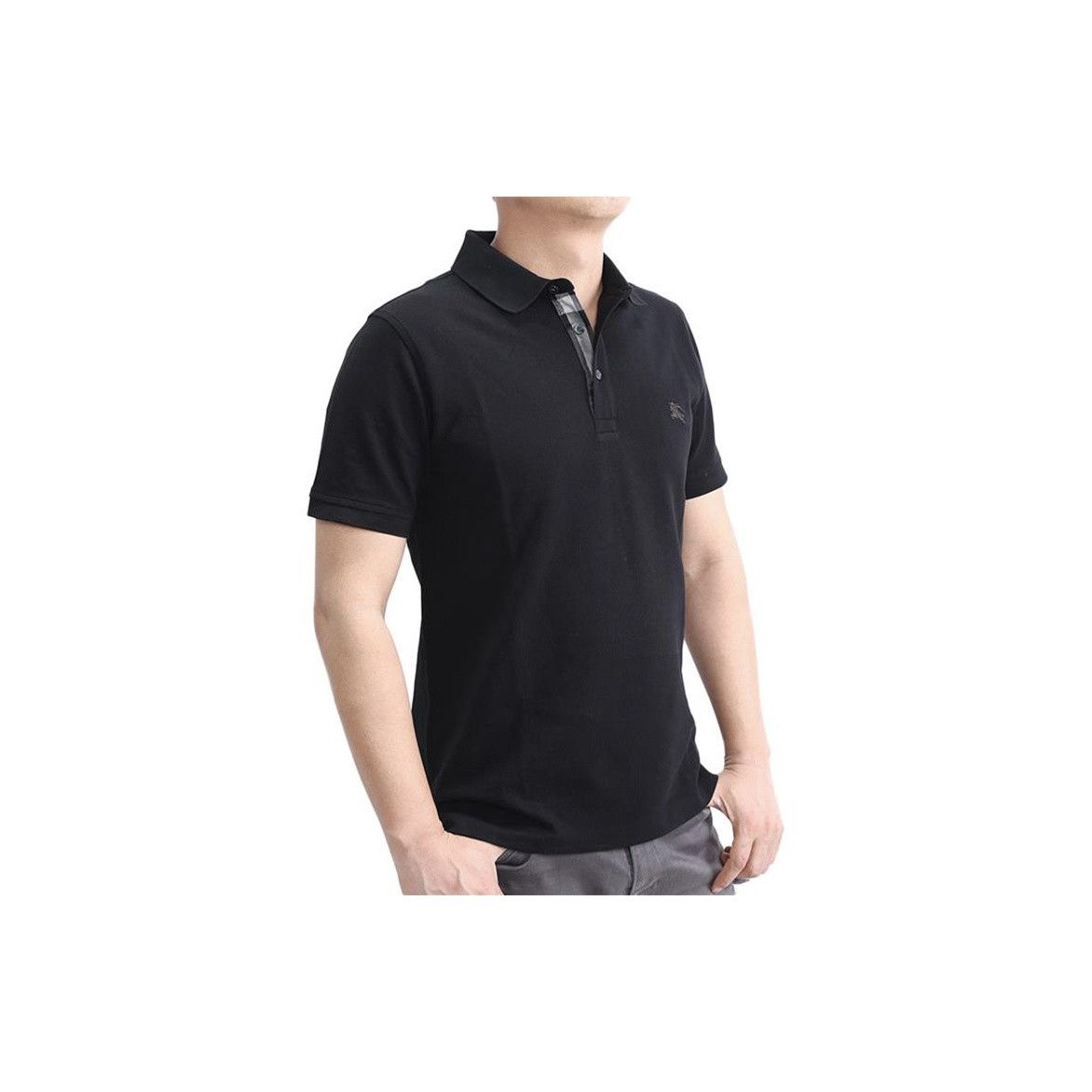 Burberry Burberry Black Logo Polo Shirt Size M Size US M / EU 48-50 / 2 - 14 Thumbnail