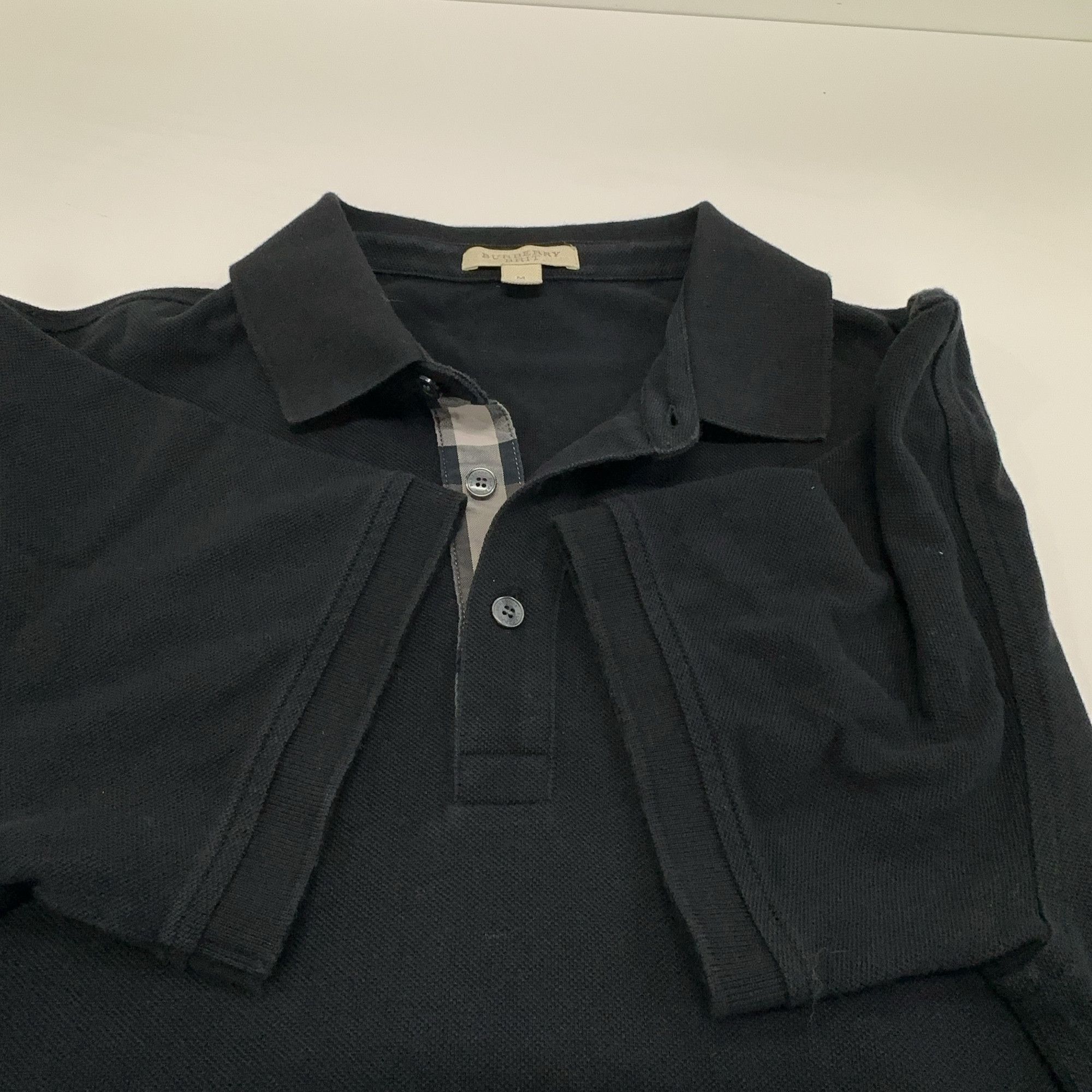 Burberry Burberry Black Logo Polo Shirt Size M Size US M / EU 48-50 / 2 - 7 Thumbnail