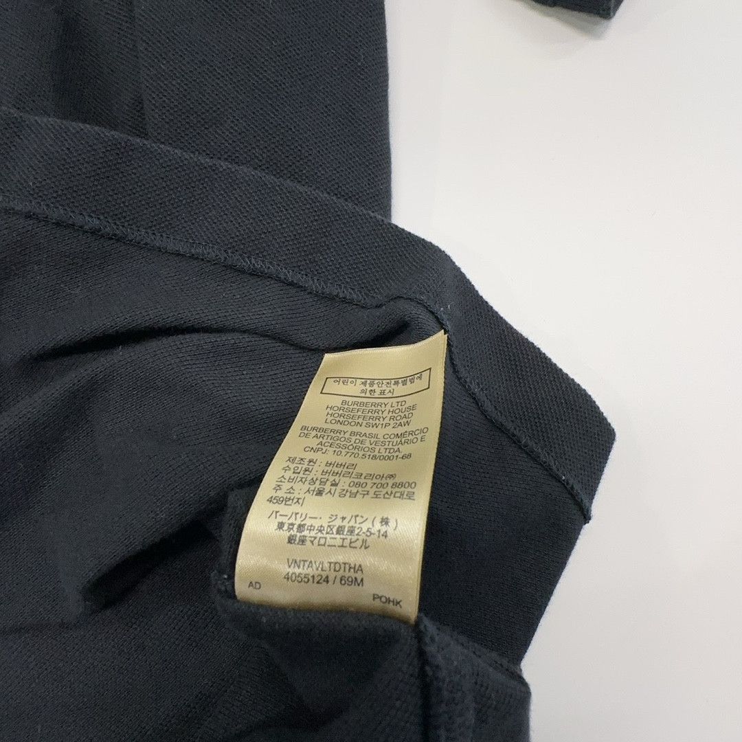 Burberry Burberry Black Logo Polo Shirt Size M Size US M / EU 48-50 / 2 - 3 Thumbnail
