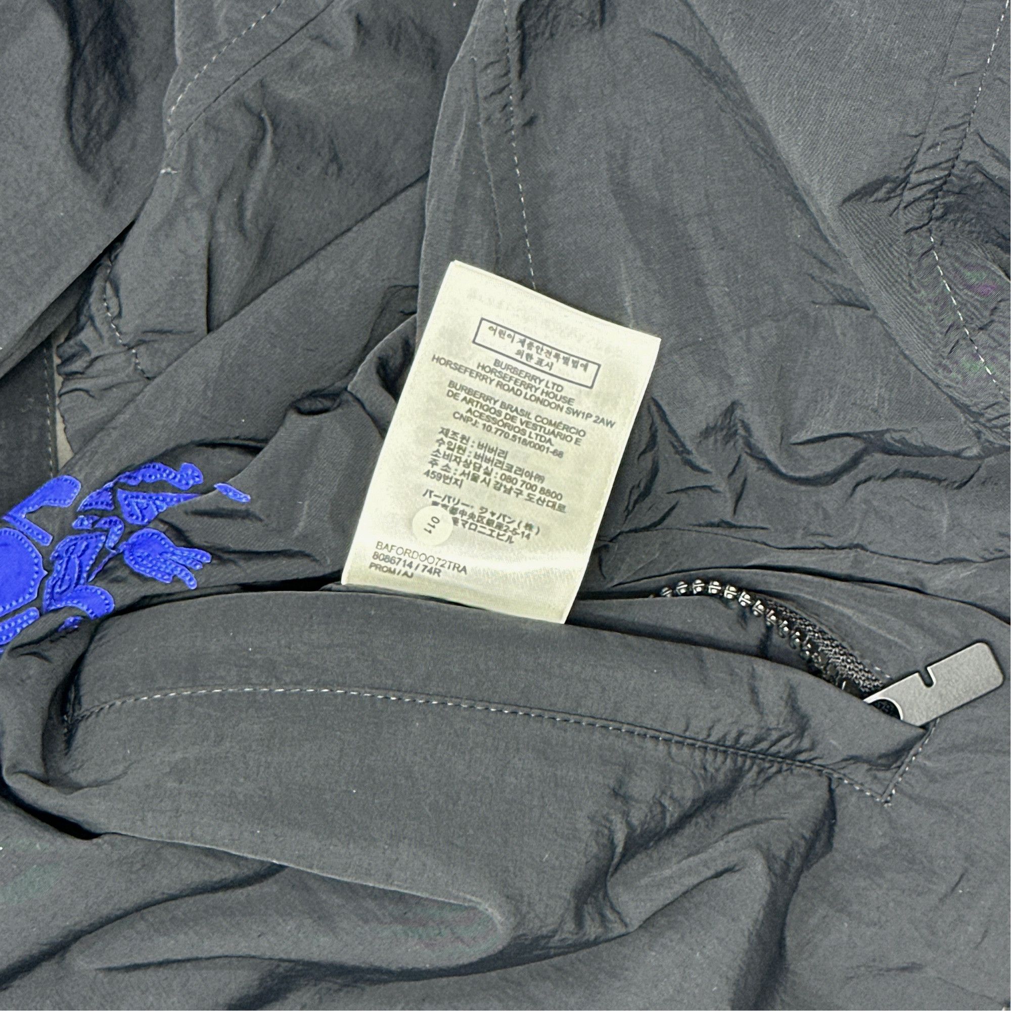 Burberry Burberry Blue Logo Hooded Jacket Size S Size US S / EU 44-46 / 1 - 3 Thumbnail