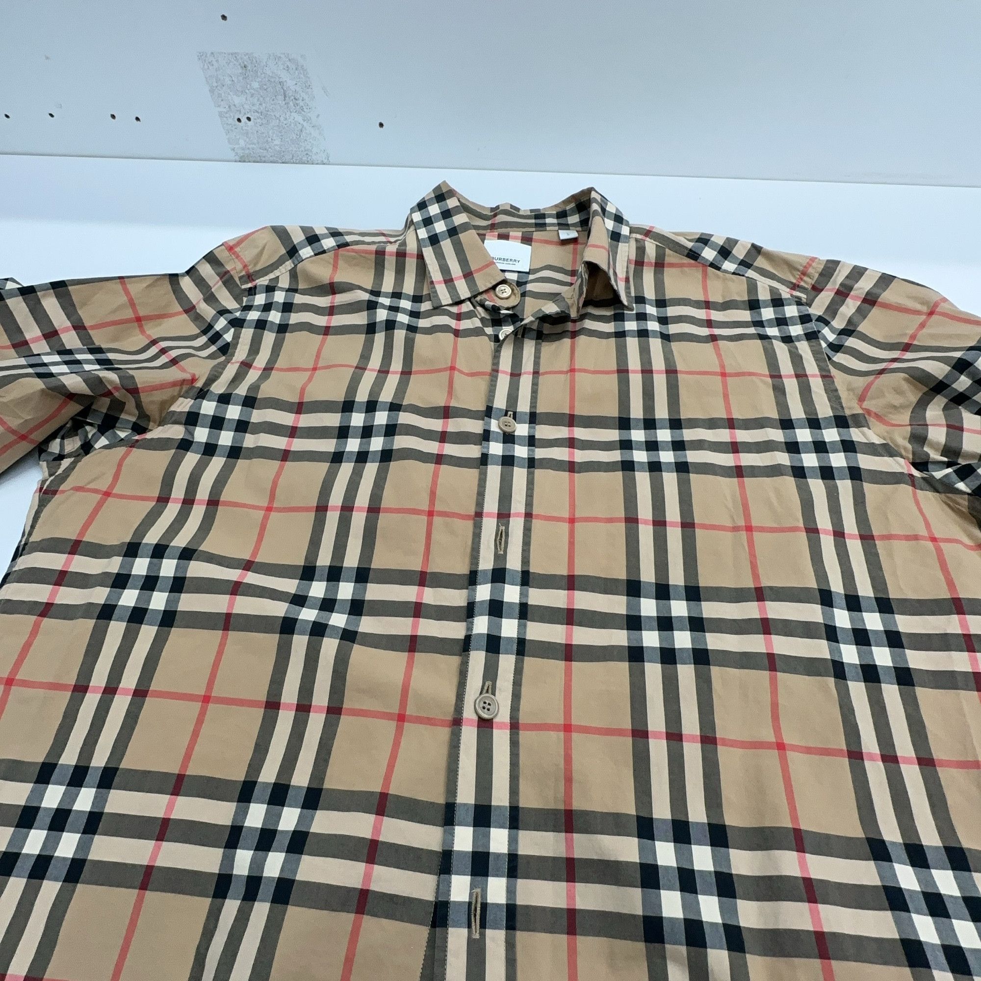 Burberry Burberry Check Button Up Shirt Size L Size US L / EU 52-54 / 3 - 6 Thumbnail