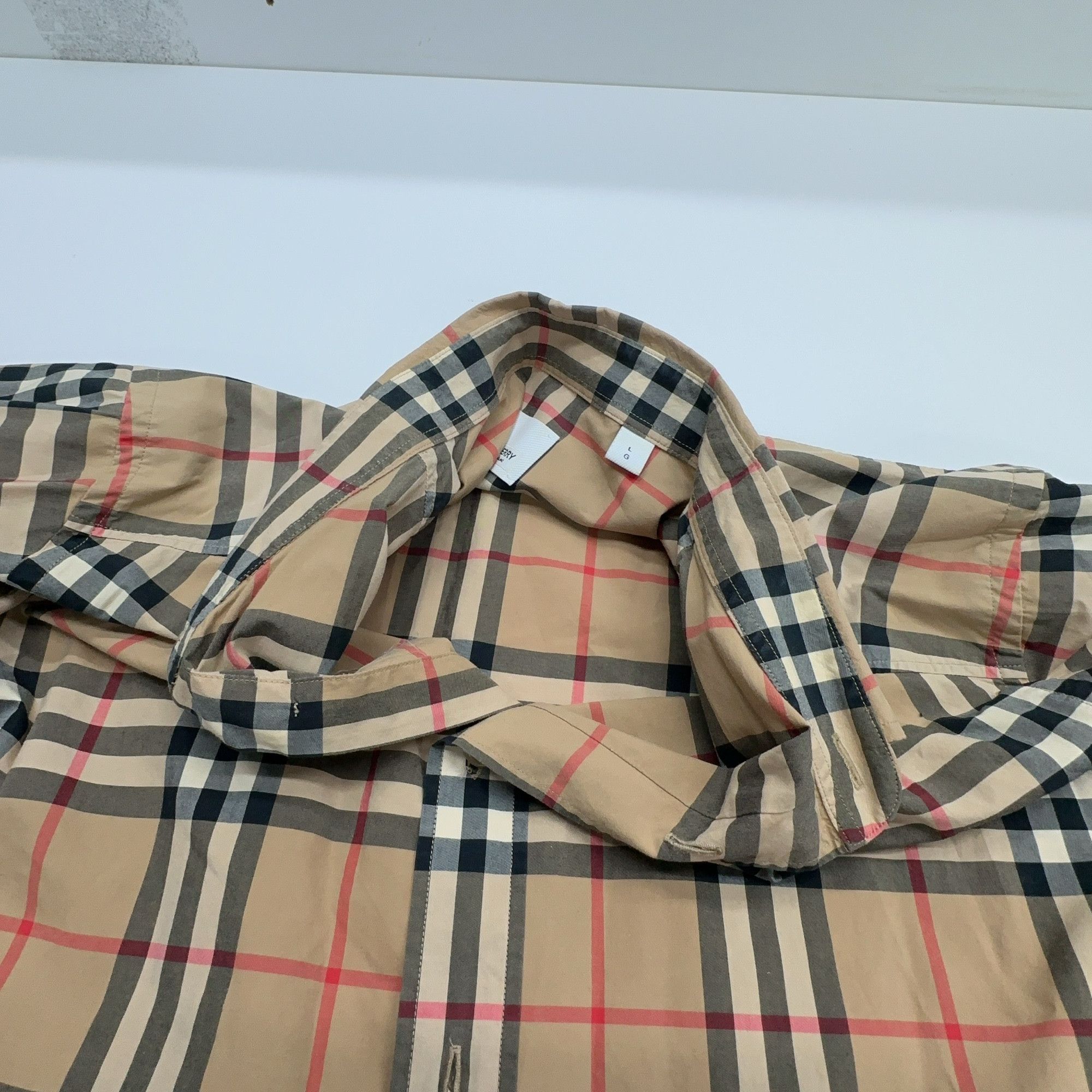 Burberry Burberry Check Button Up Shirt Size L Size US L / EU 52-54 / 3 - 5 Thumbnail