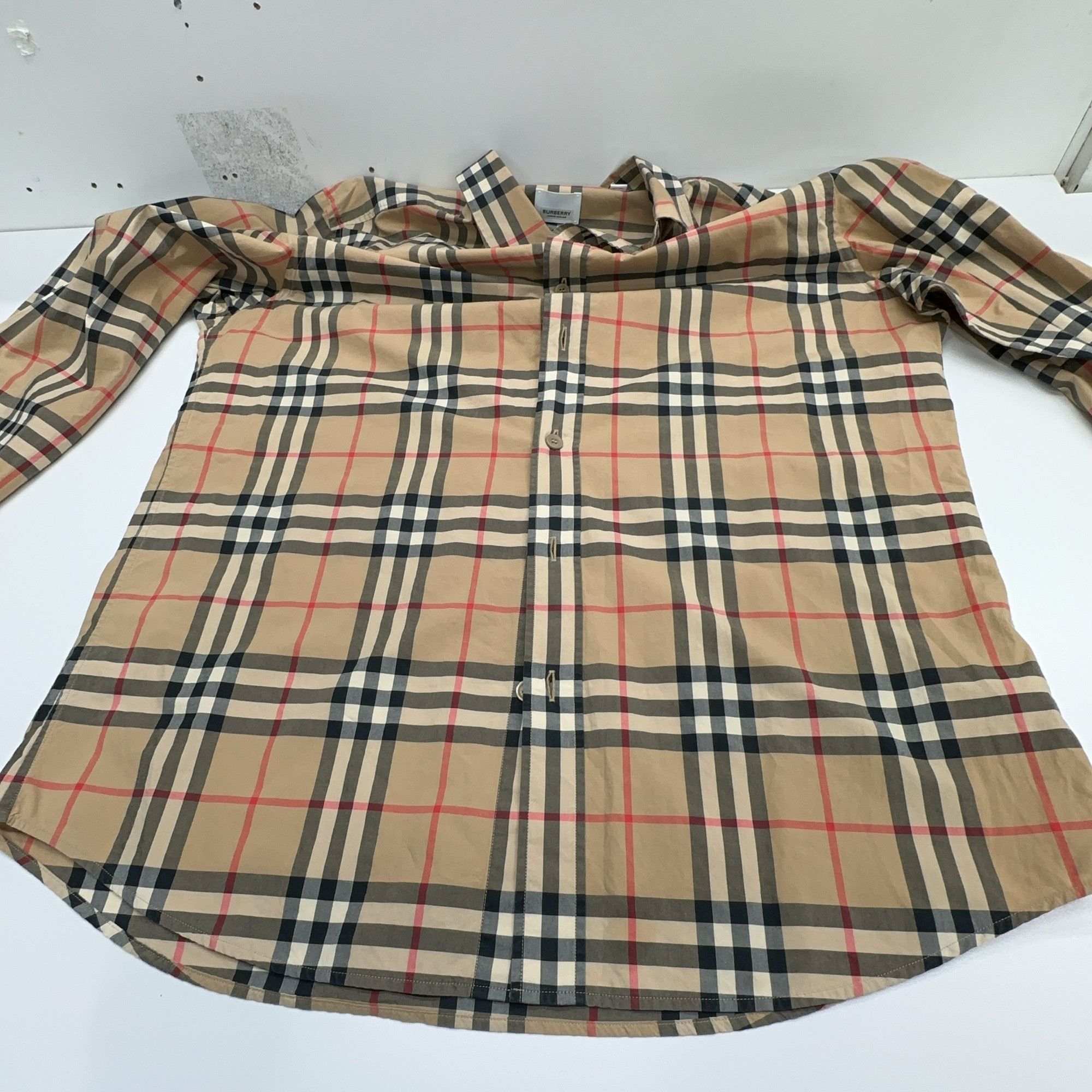 Burberry Burberry Check Button Up Shirt Size L Size US L / EU 52-54 / 3 - 7 Thumbnail