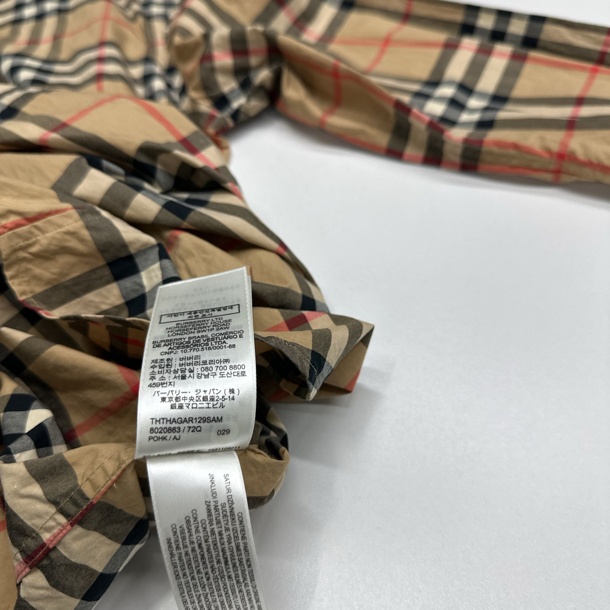 Burberry Burberry Classic Check Button Up Shirt Size XS Size US XS / EU 42 / 0 - 4 Thumbnail