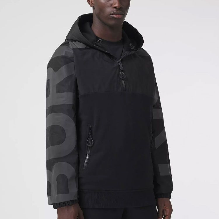 Burberry Burberry Logo Print Hooded Jacket Size S Size US S / EU 44-46 / 1 - 16 Thumbnail