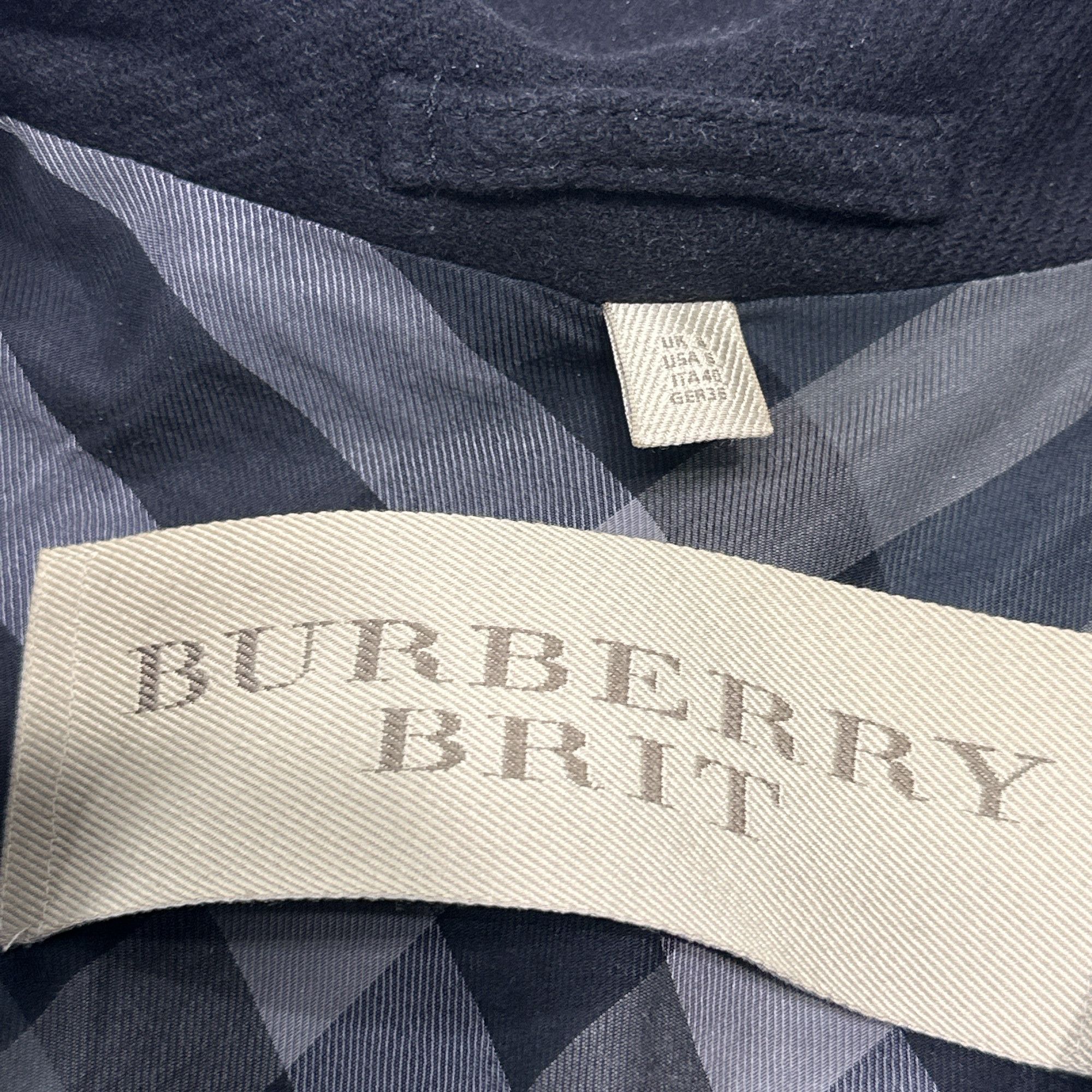 Burberry Burberry Brit Black Wool Coat Size 6 Size S / US 4 / IT 40 - 3 Thumbnail