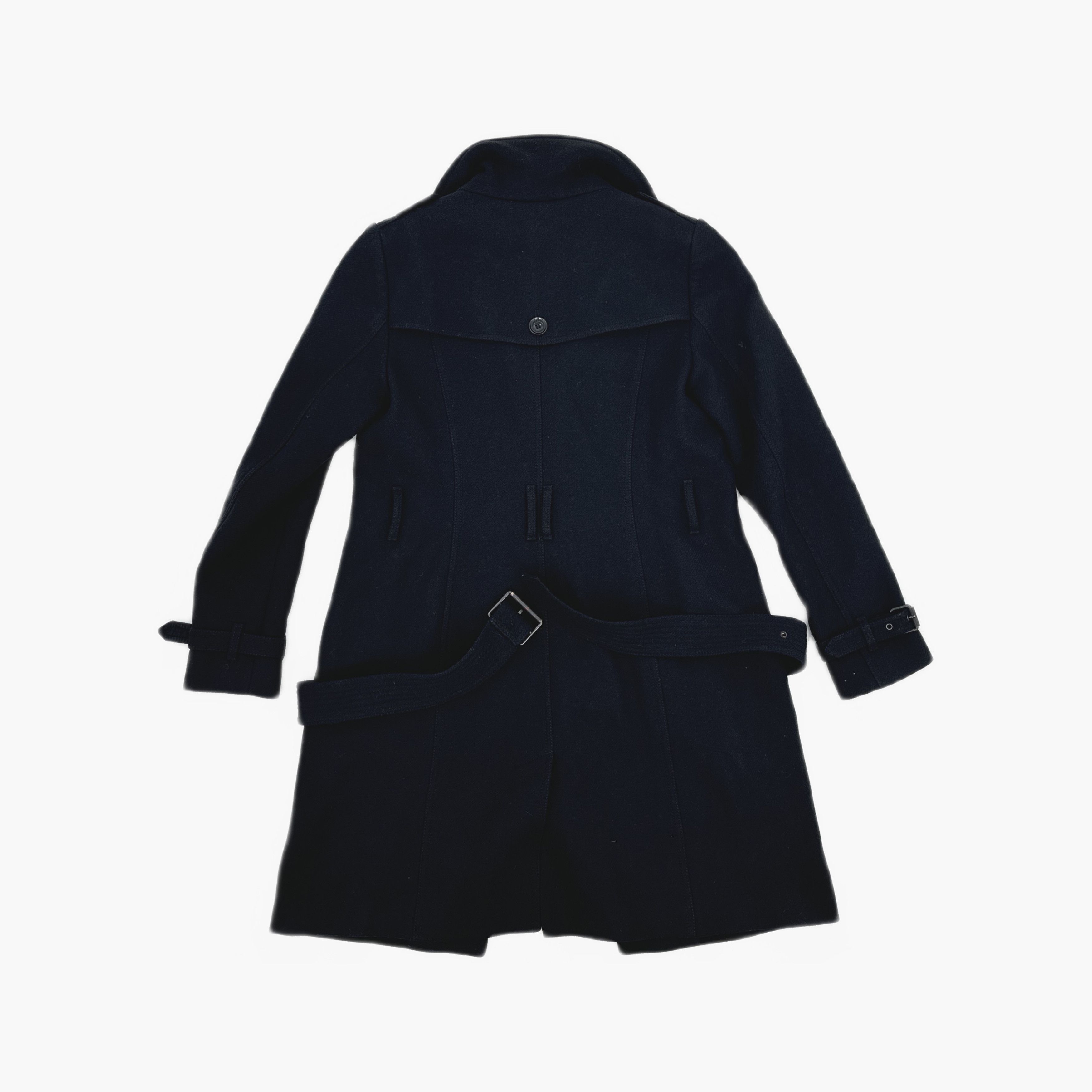 Burberry Burberry Brit Black Wool Coat Size 6 Size S / US 4 / IT 40 - 2 Thumbnail