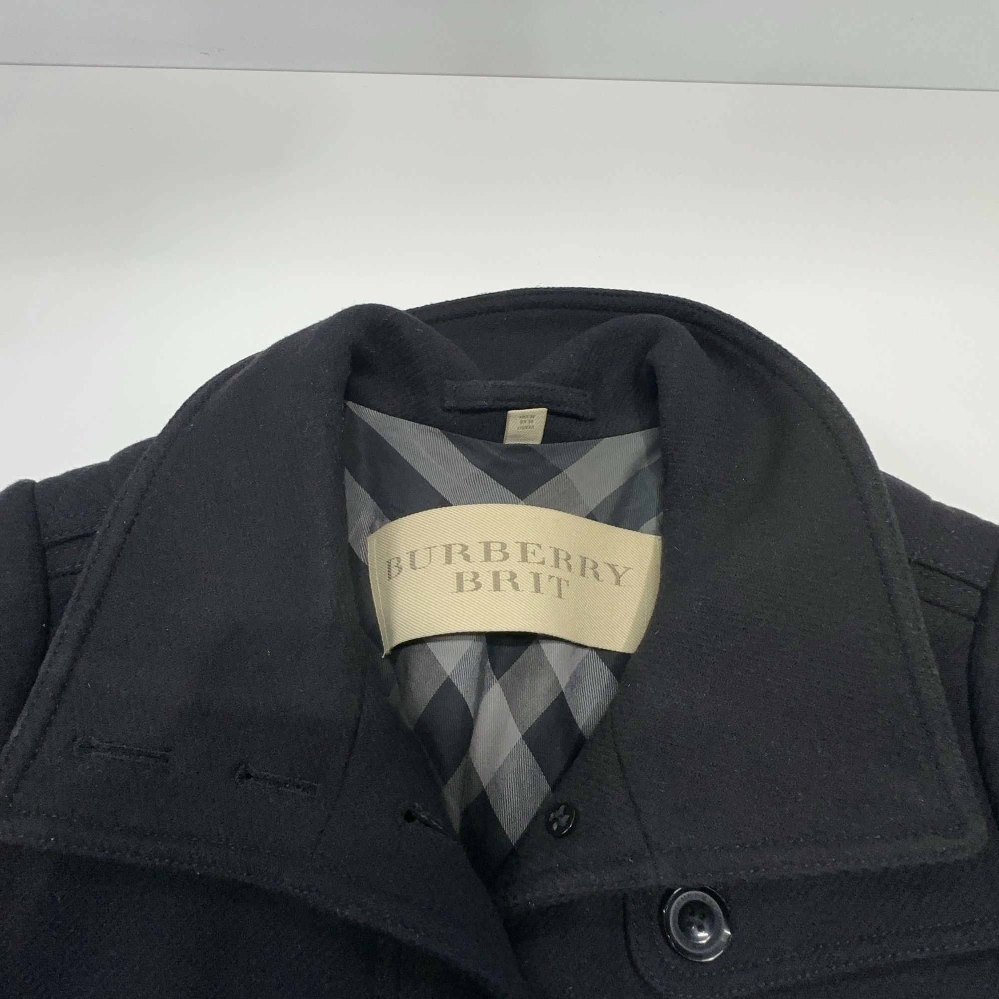 Burberry Burberry Brit Black Wool Coat Size 6 Size S / US 4 / IT 40 - 5 Thumbnail