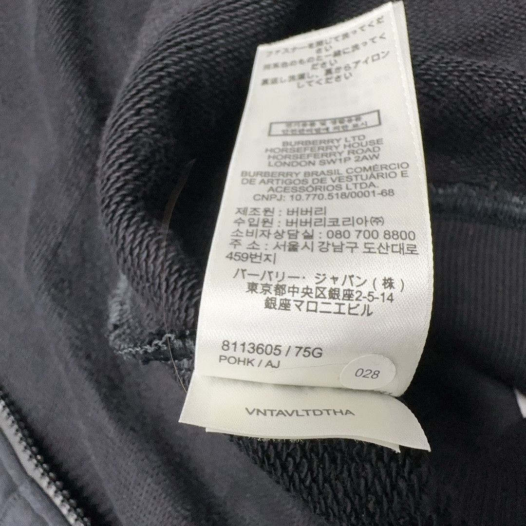 Burberry Burberry Embroidered Logo Zip Up Hoodie Size L Size US L / EU 52-54 / 3 - 4 Thumbnail