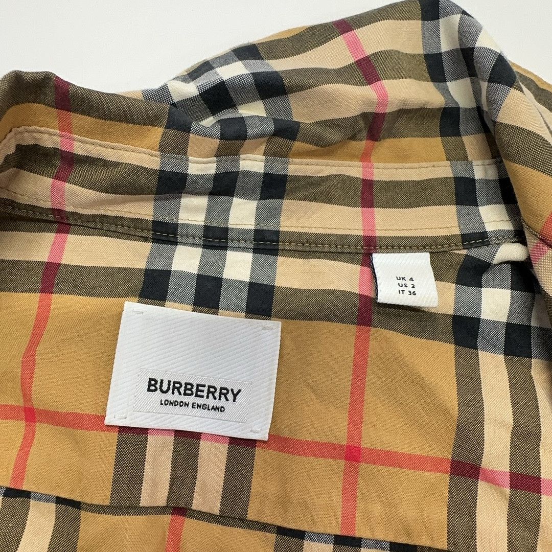 Burberry Burberry Vintage Check Button Up Shirt Size 2 Size XS / US 0-2 / IT 36-38 - 4 Thumbnail