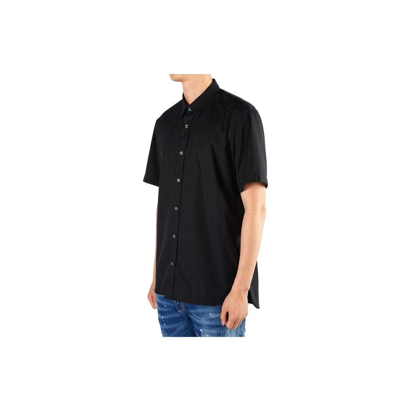 Burberry Burberry Check Collar Short Sleeve Shirt Size L Size US L / EU 52-54 / 3 - 14 Thumbnail