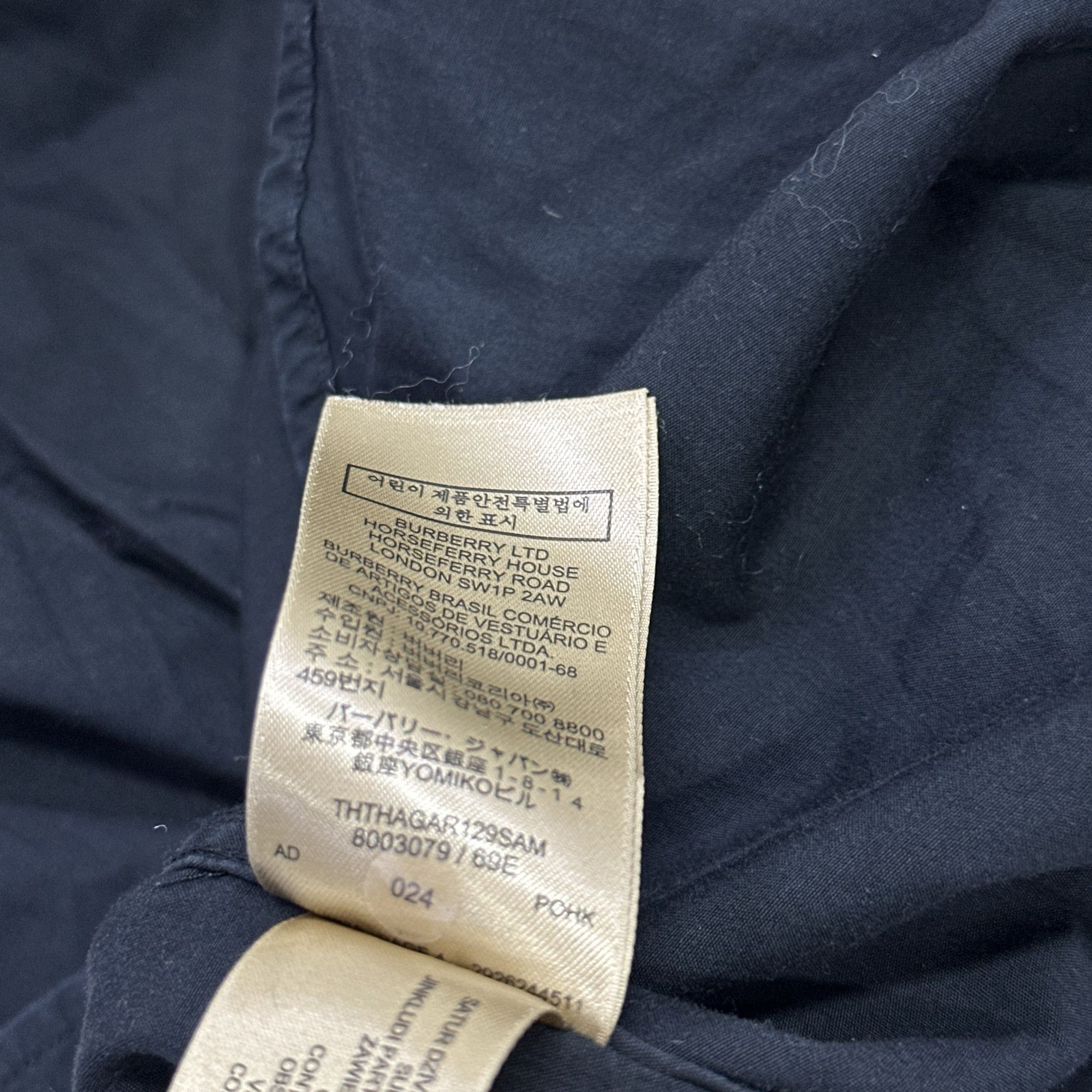 Burberry Burberry Check Collar Short Sleeve Shirt Size L Size US L / EU 52-54 / 3 - 4 Thumbnail