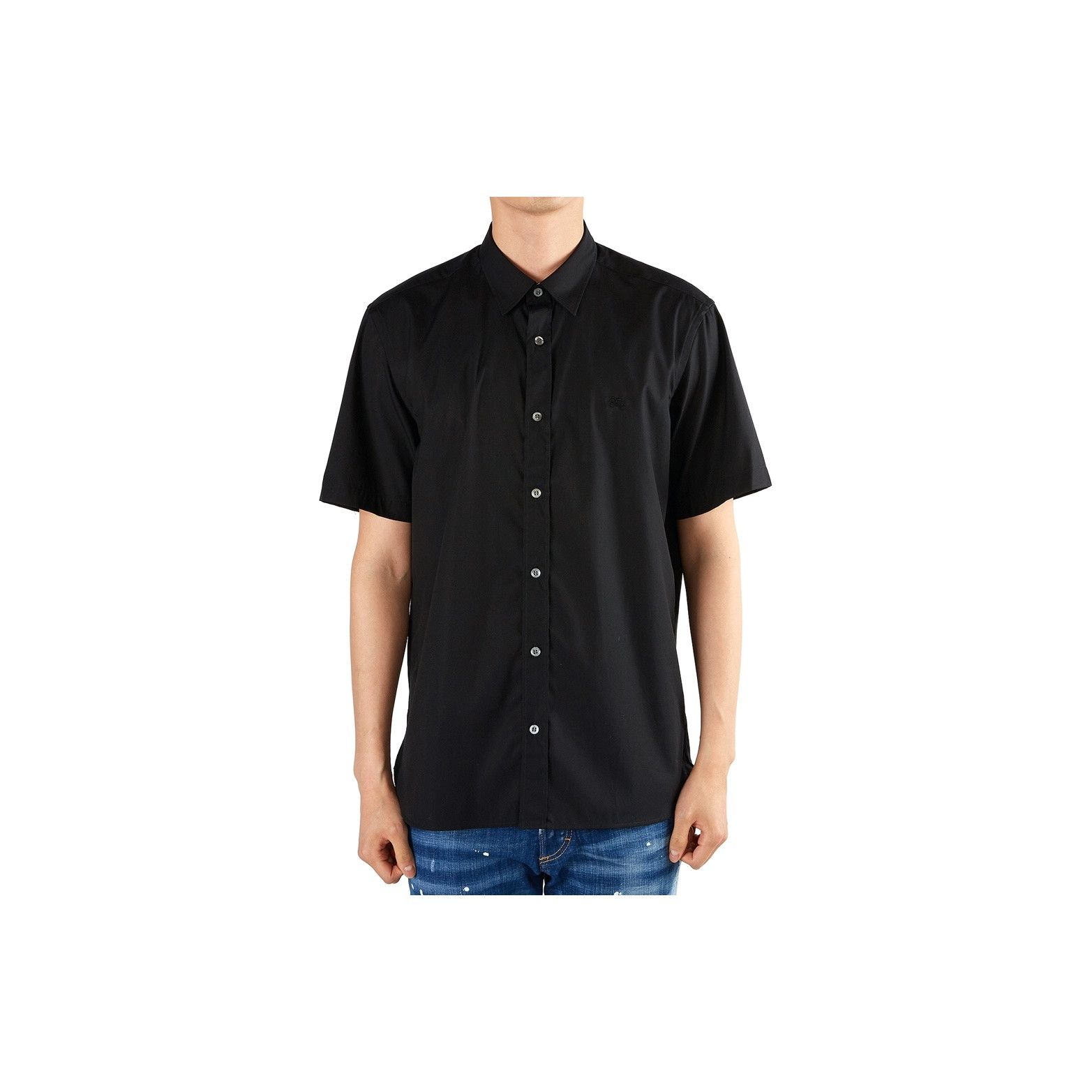 Burberry Burberry Check Collar Short Sleeve Shirt Size L Size US L / EU 52-54 / 3 - 12 Thumbnail