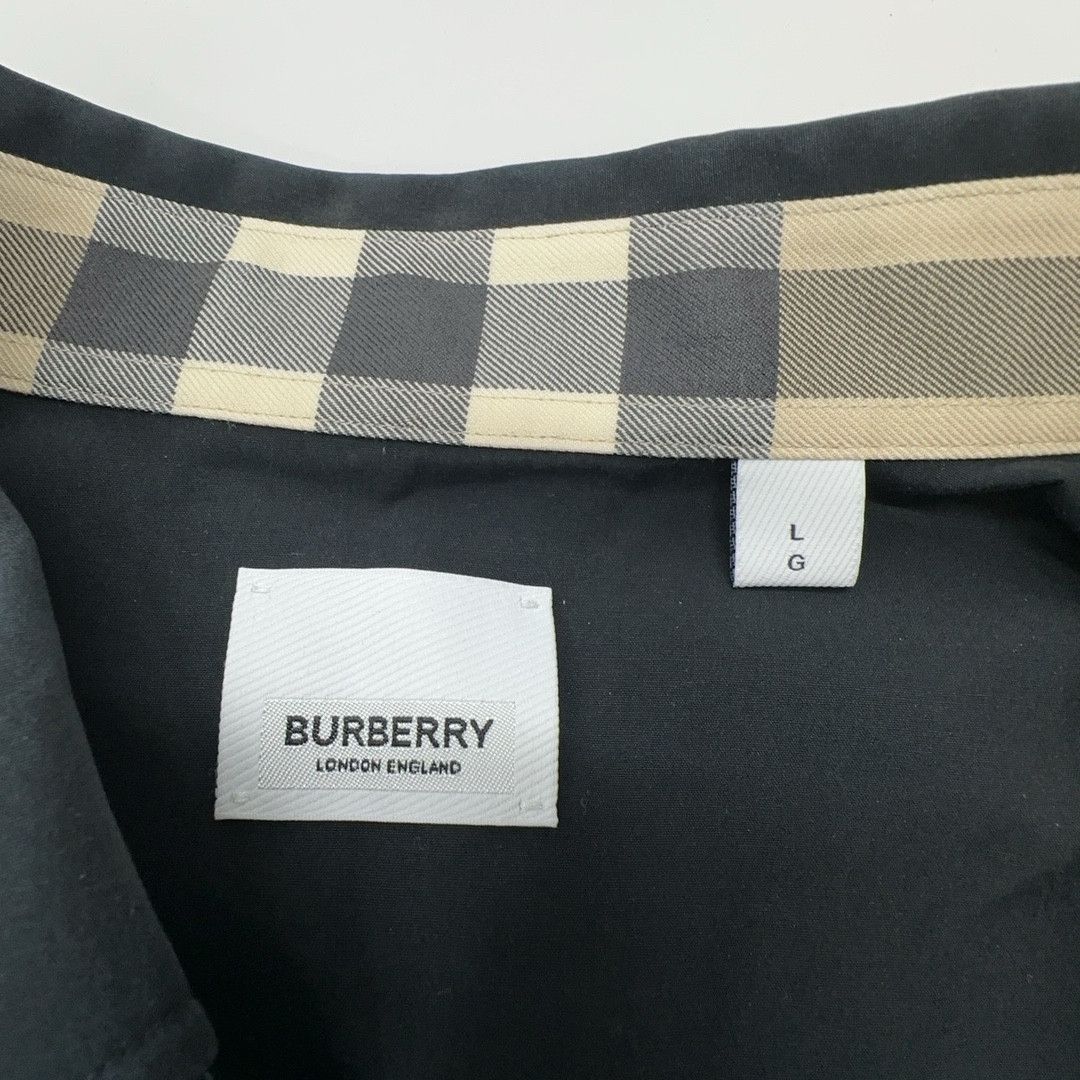 Burberry Burberry Check Collar Long Sleeve Shirt Size L Size US L / EU 52-54 / 3 - 3 Thumbnail