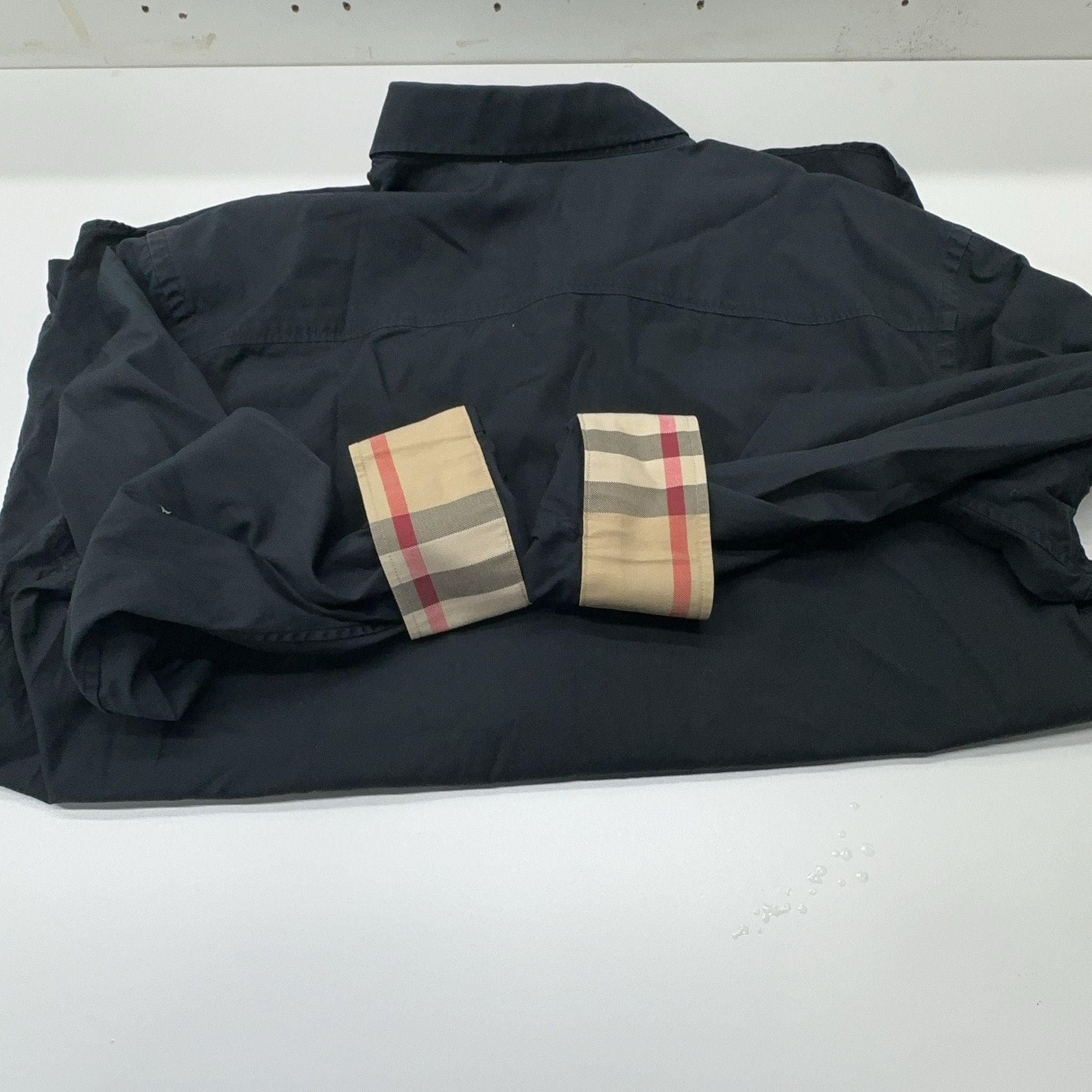 Burberry Burberry Check Collar Long Sleeve Shirt Size L Size US L / EU 52-54 / 3 - 13 Thumbnail