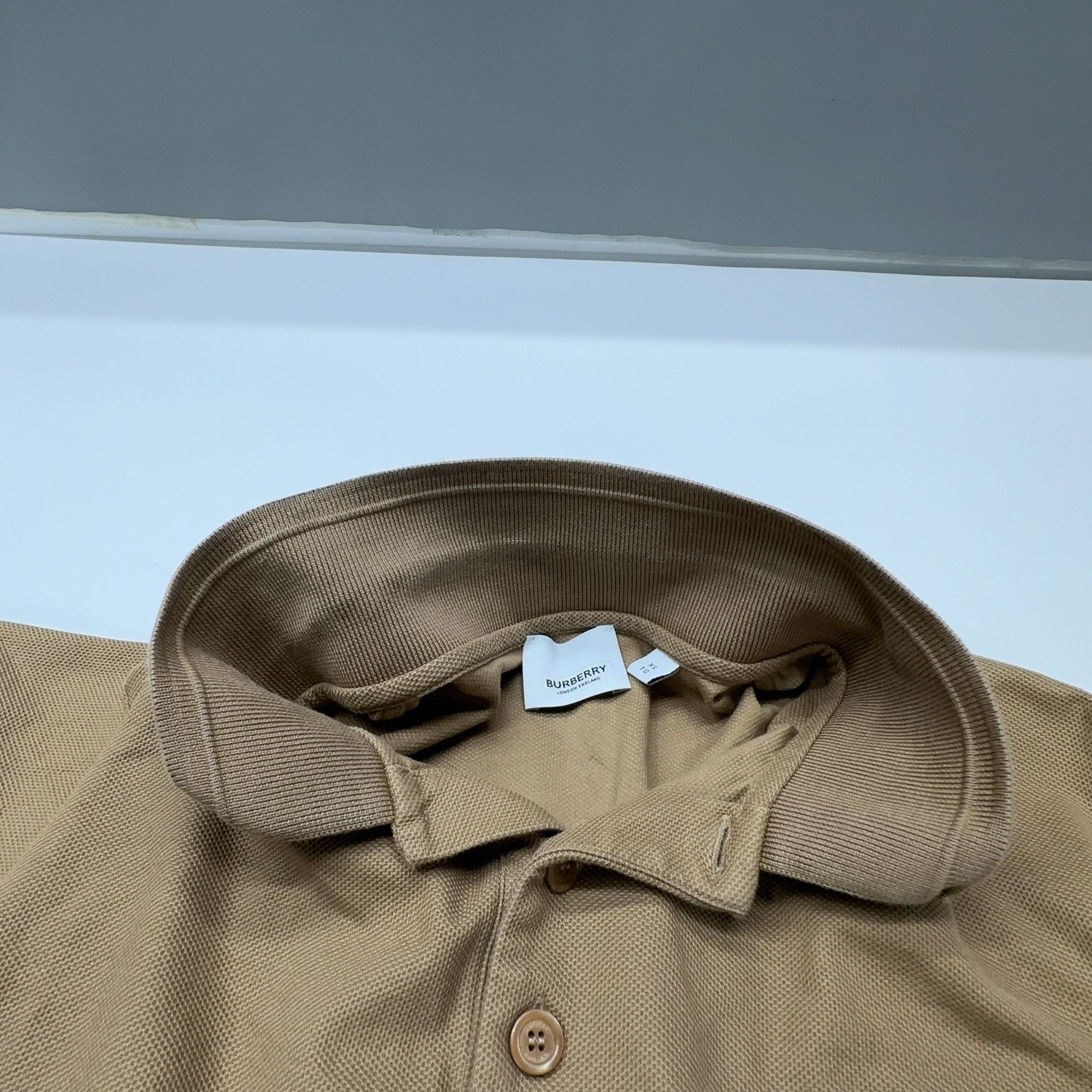Burberry Burberry Logo Embroidery Long Sleeve Polo Size XL Size US XL / EU 56 / 4 - 5 Thumbnail